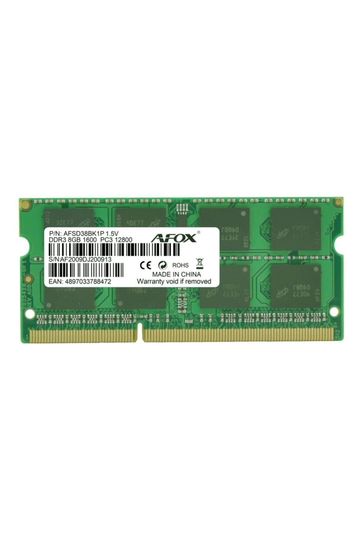 Afox 8 Gb 1600mhz Afsd38bk1p Ddr3 Notebook Ram