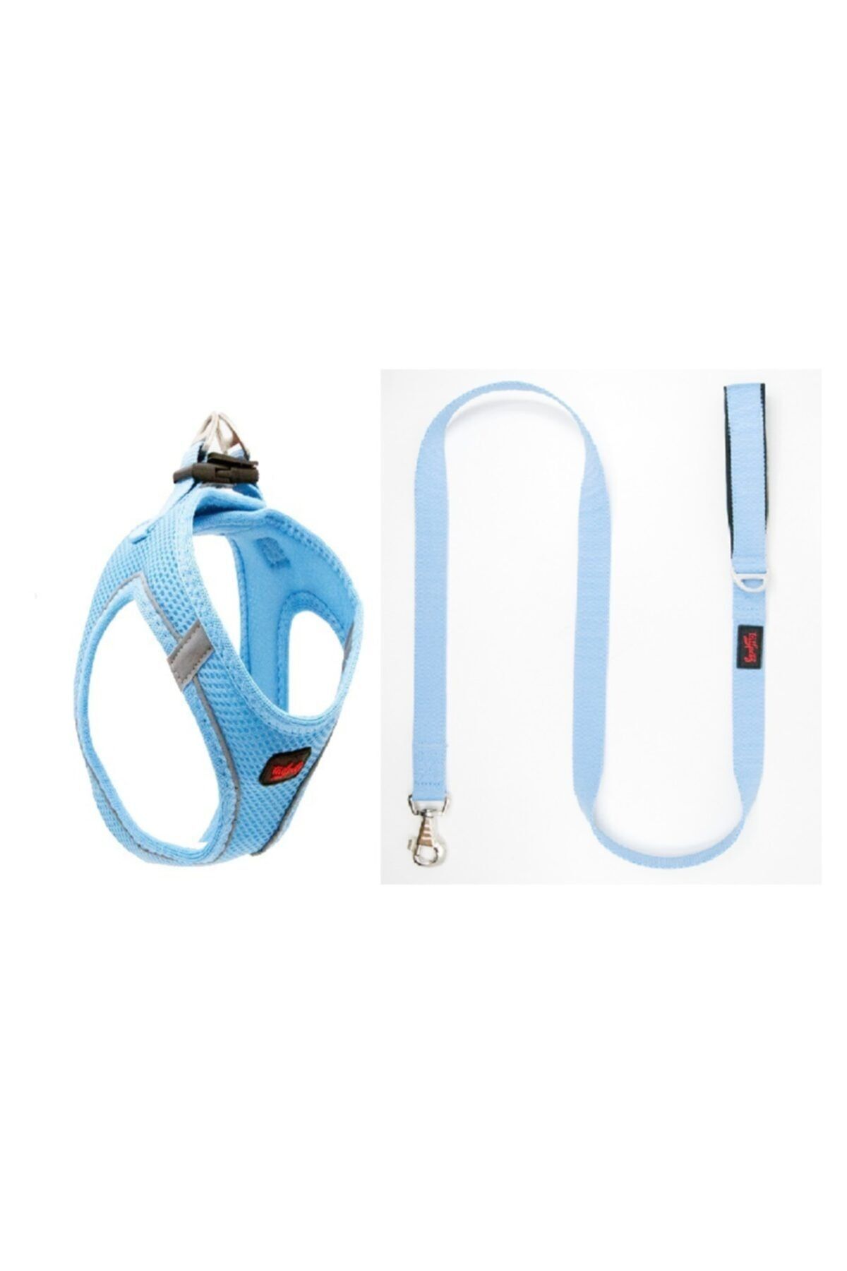 Tailpetz Air-mesh Göğüs Tasması Ve Sevk Kayışı Mavi Large