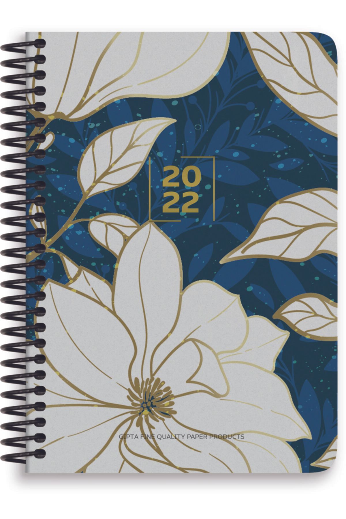 Gıpta 2022 17x24 Plastik Spiralli Günlük Ajanda - Gold Diary - Sert Kapak - Model 3