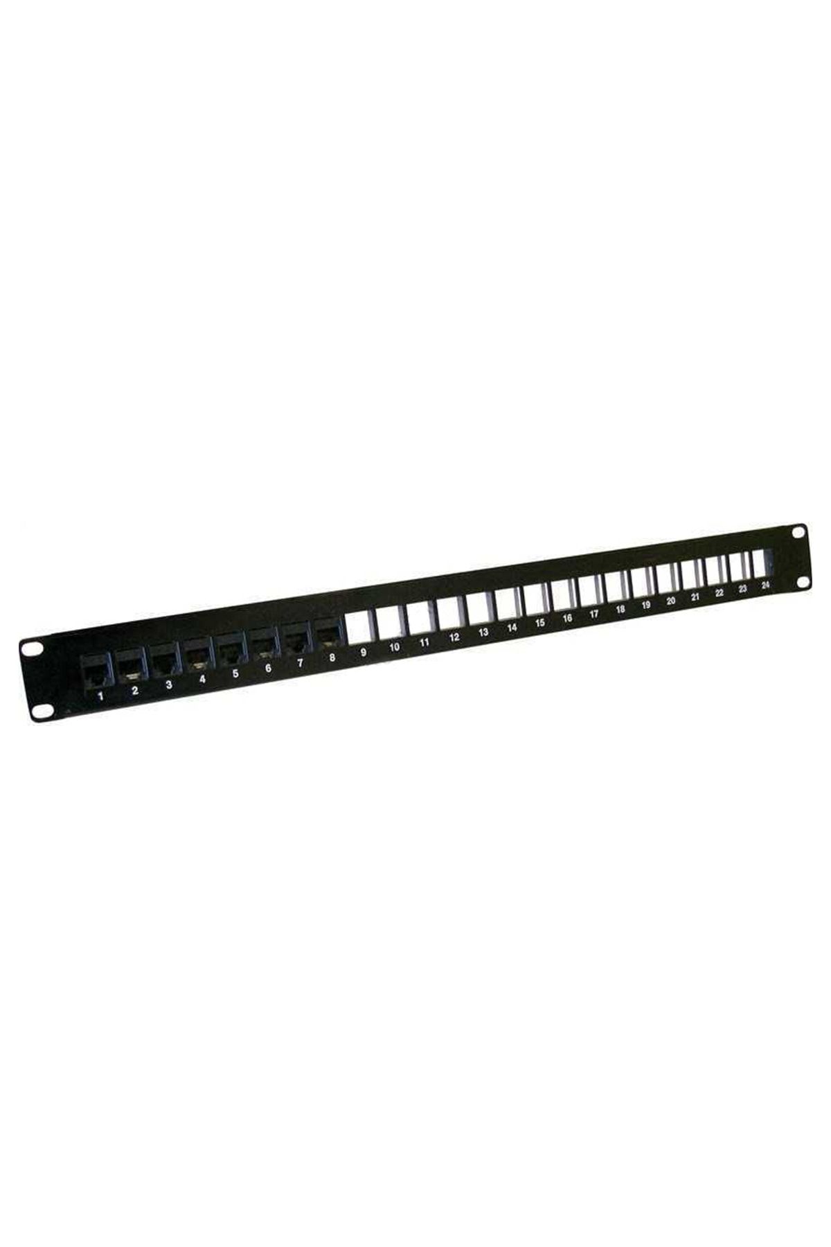 HCS 24 Port Cat 6 Patch Panel Modüler & Dolu P00-02405-1u Utp 24 Adet Keystone Jack