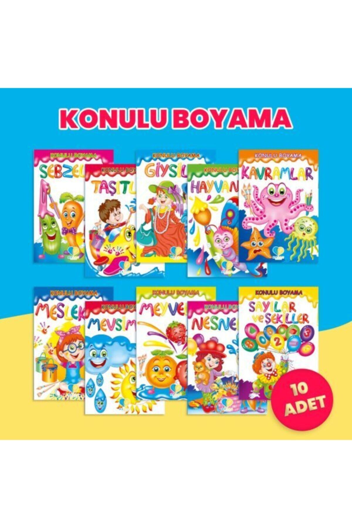 Altın Kitaplar Yayınevi Konulu Boyama Kitapları Seti (10 Kitap)