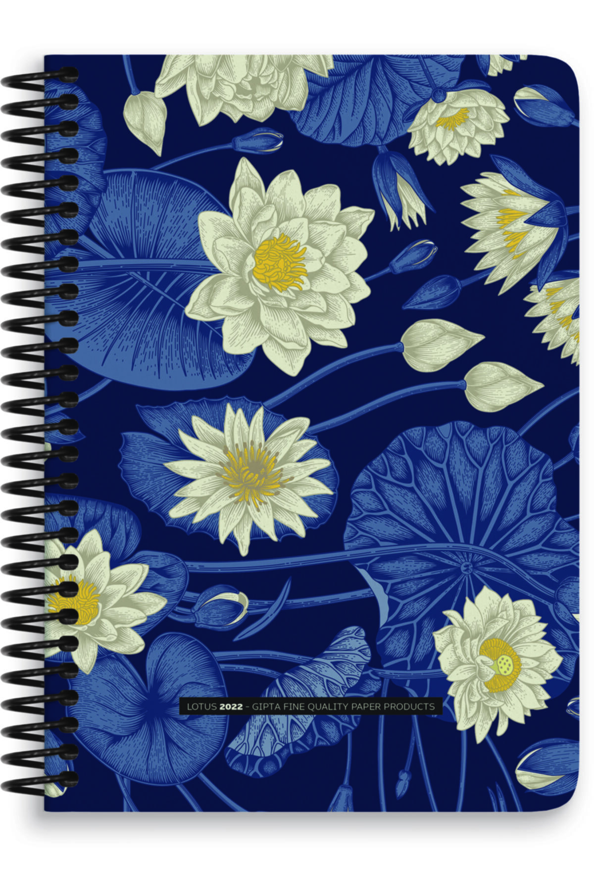 Gıpta 2022 17x24 Plastik Spiralli Günlük Ajanda - Lotus Diary - Sert Kapak - Model 4