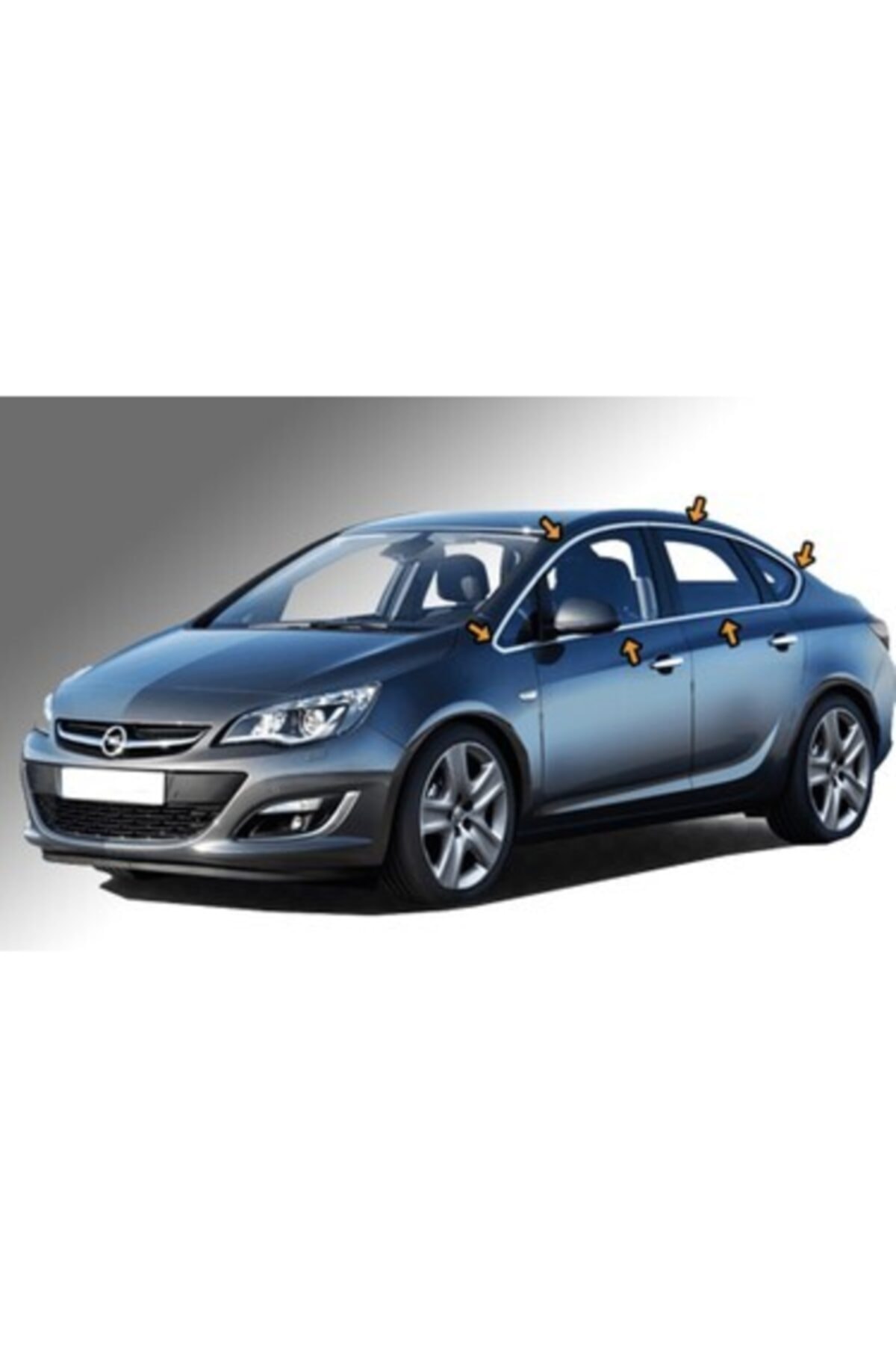 Astra Opel J Sedan Kasa Komple 12 Parça Cam Çerçeve Kromu Uyumlu