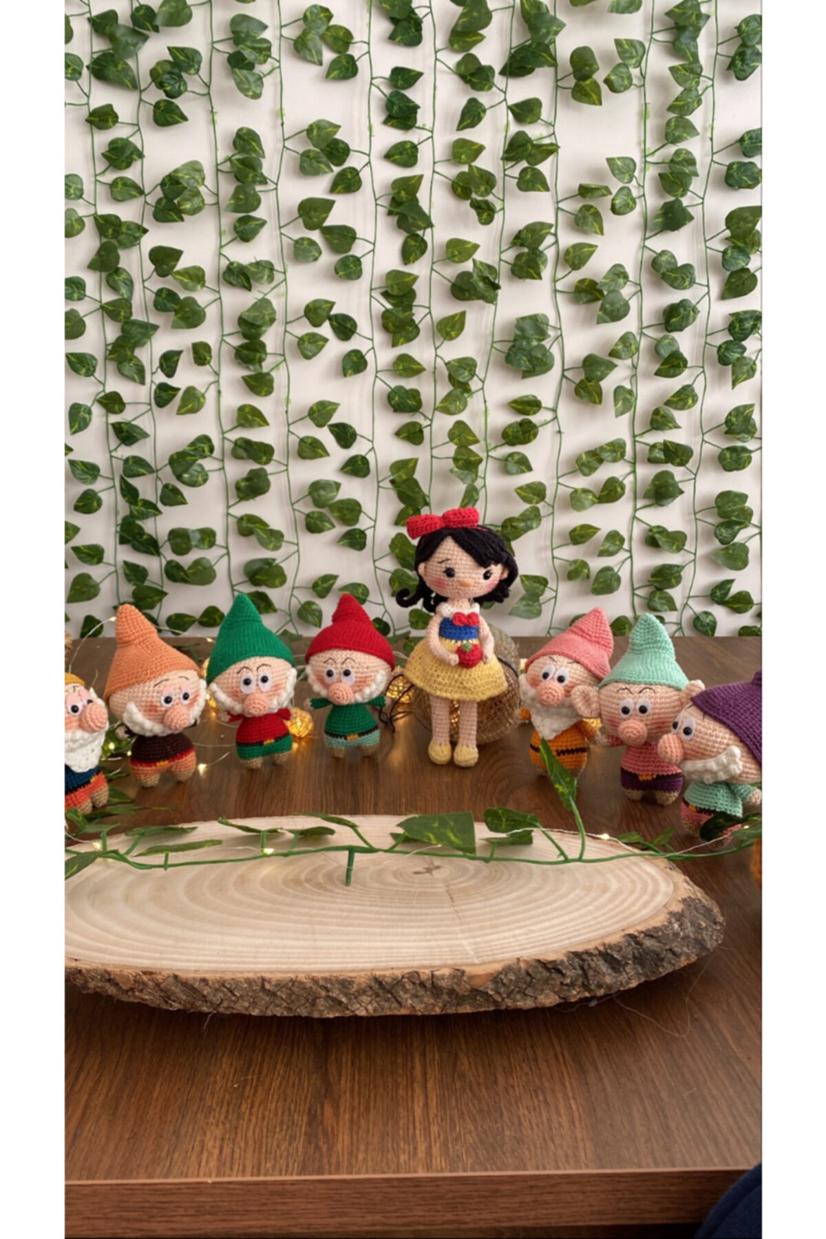 Gazzal Amigurumi Pamuk Prenses Ve Yedi Cüceler (MASAL KUTUSU)