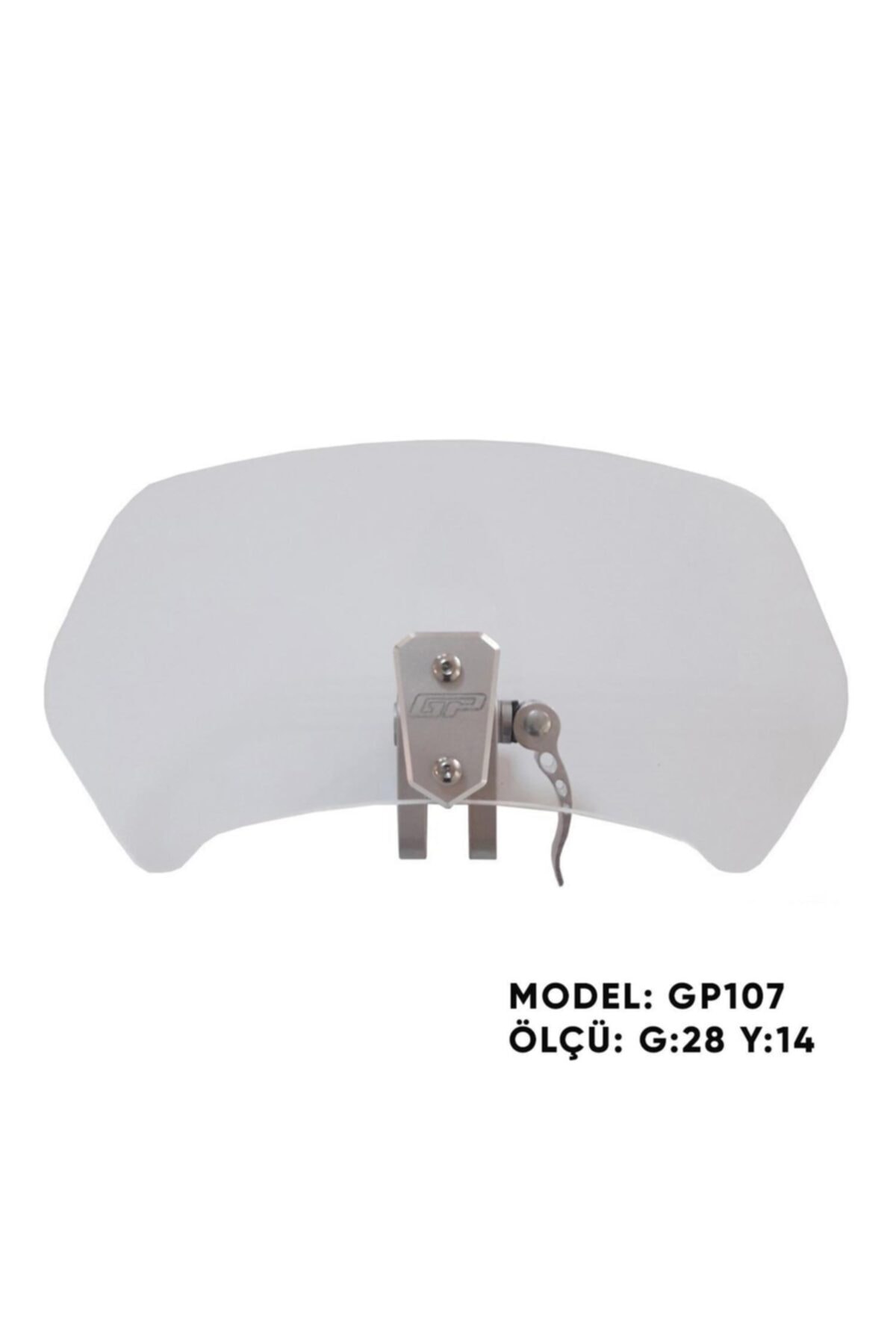 GP KOMPOZİT Gp107 Universal Asansörlü Deflektör Şeffaf Siyah Apar