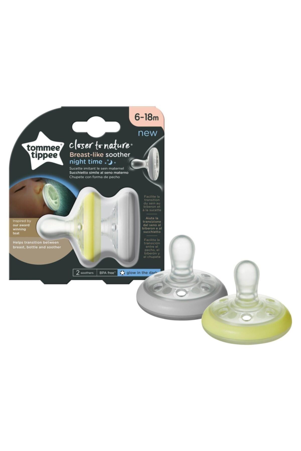 TOMME E Tippee Breastlike Emzik Gece 2li 6-18 Ay 433485