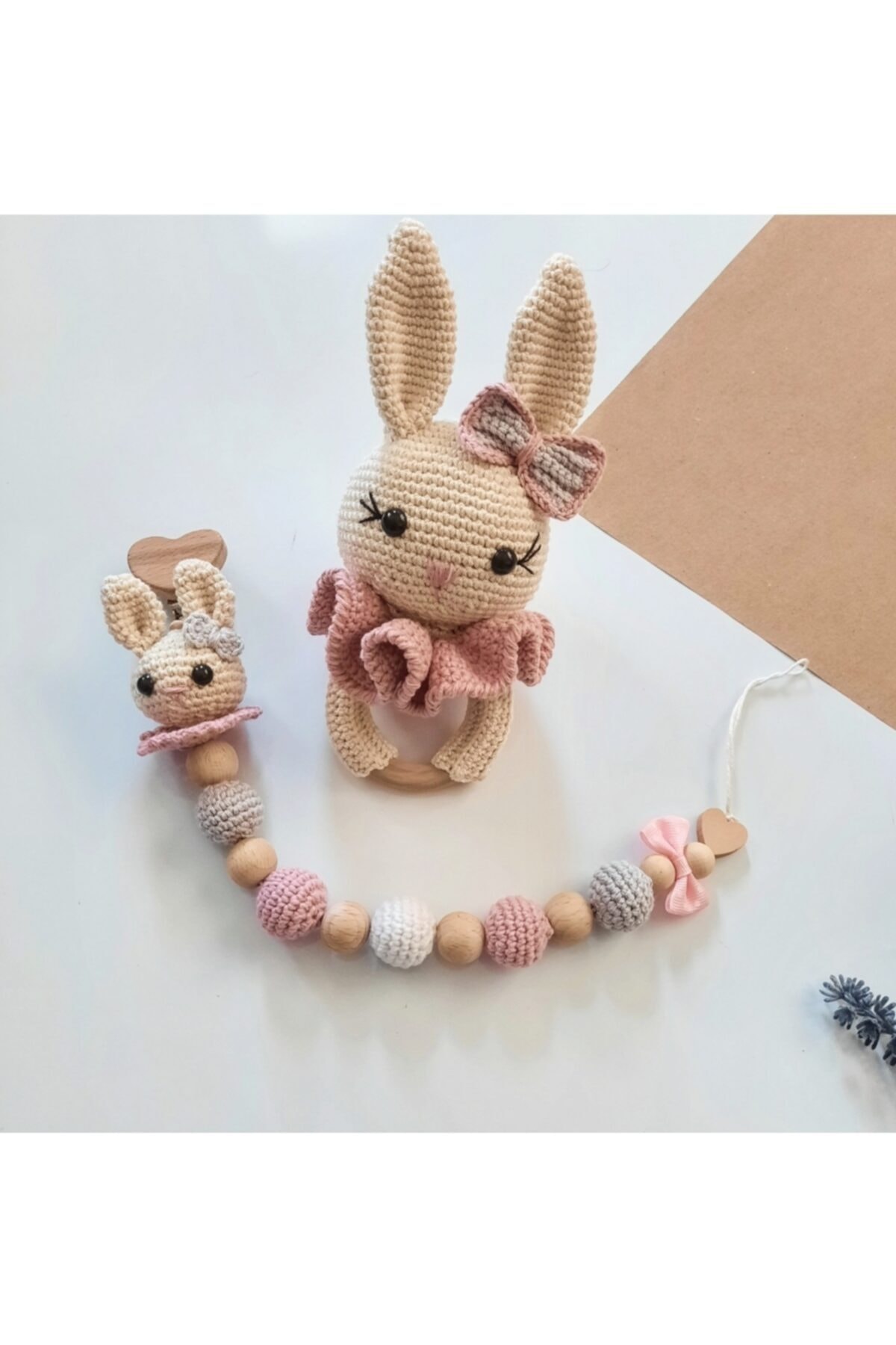 Hobi Evi Amigurumi Emzik Askı Ve Diş Kaşıyıcı