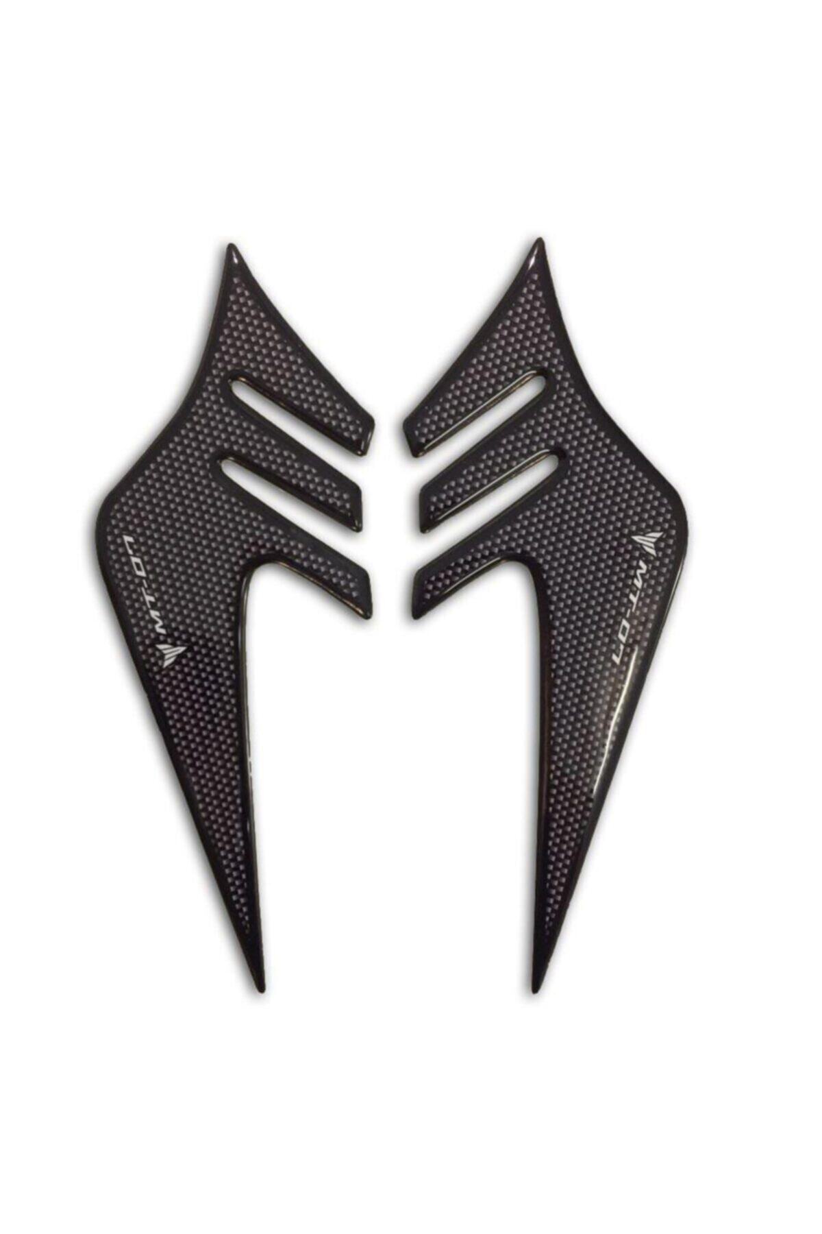 GP KOMPOZİT Yamaha Mt-07 2014-2017 Uyumlu Tank Pad Seti Siyah-karbon