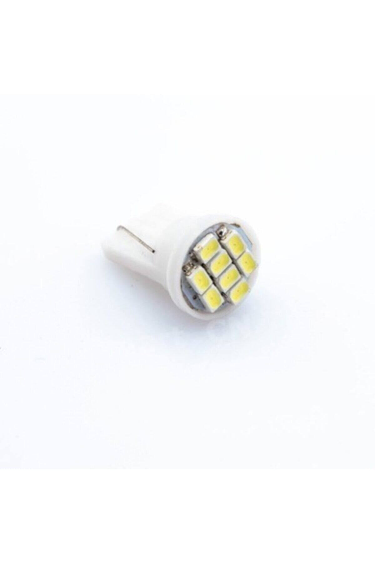 HLG T10 Dipsiz W5w 8 Ledli (5 ADET) Beyaz Park Tavan Plaka Ampülü