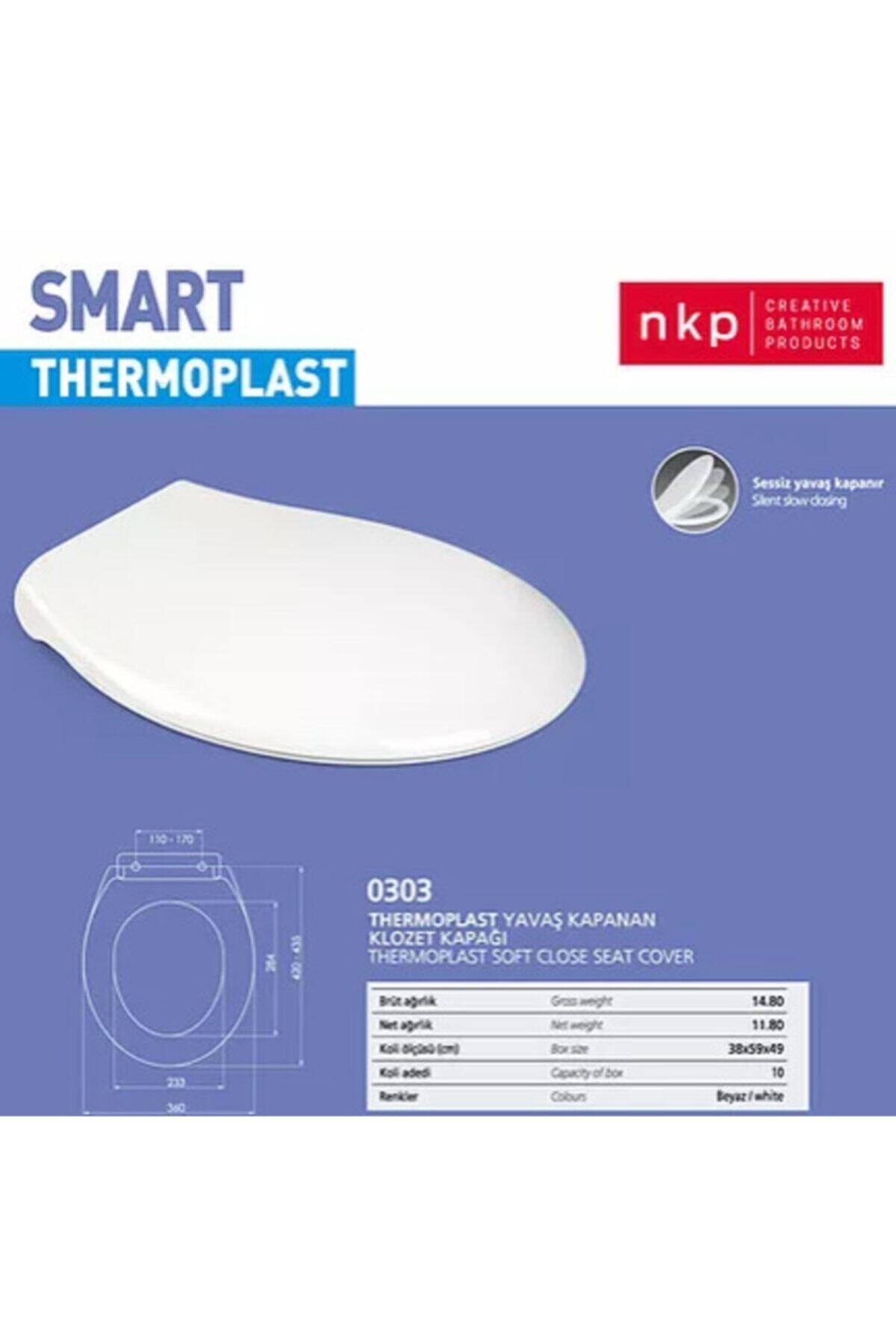 NKP Smart Yavaş Kapanır Klozet Kapağı