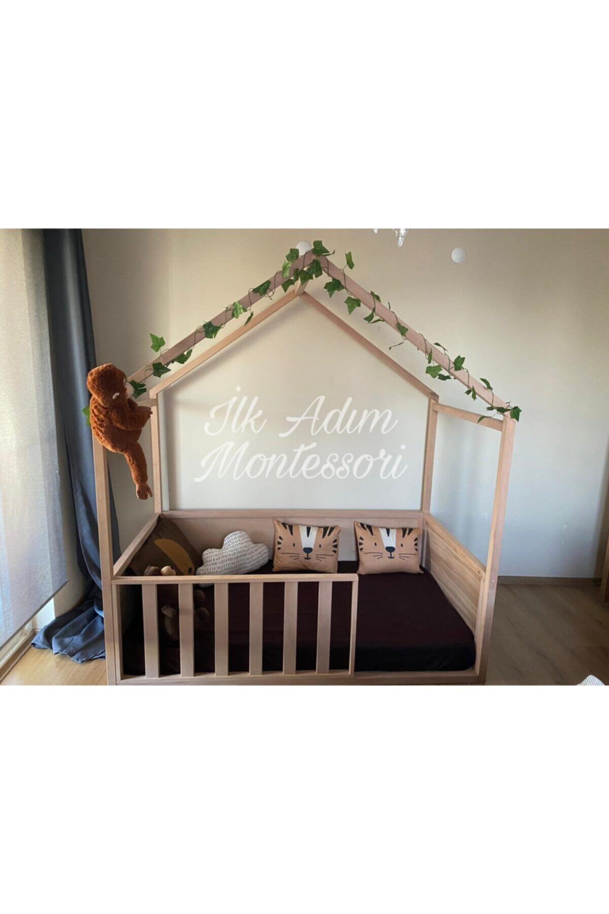 APAÇİ KİDS Doğal Montessori Karyola Kayın Ağacı