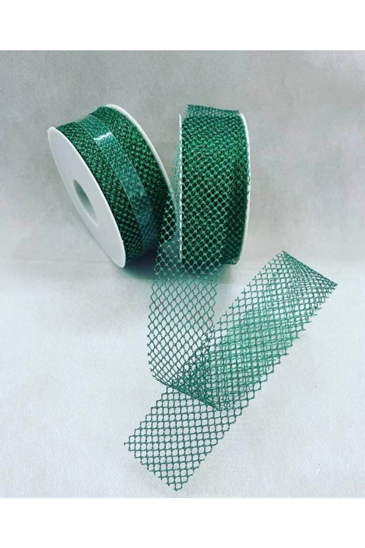 EN Ambalaj Diyarı Simli Kurdela/yeşil