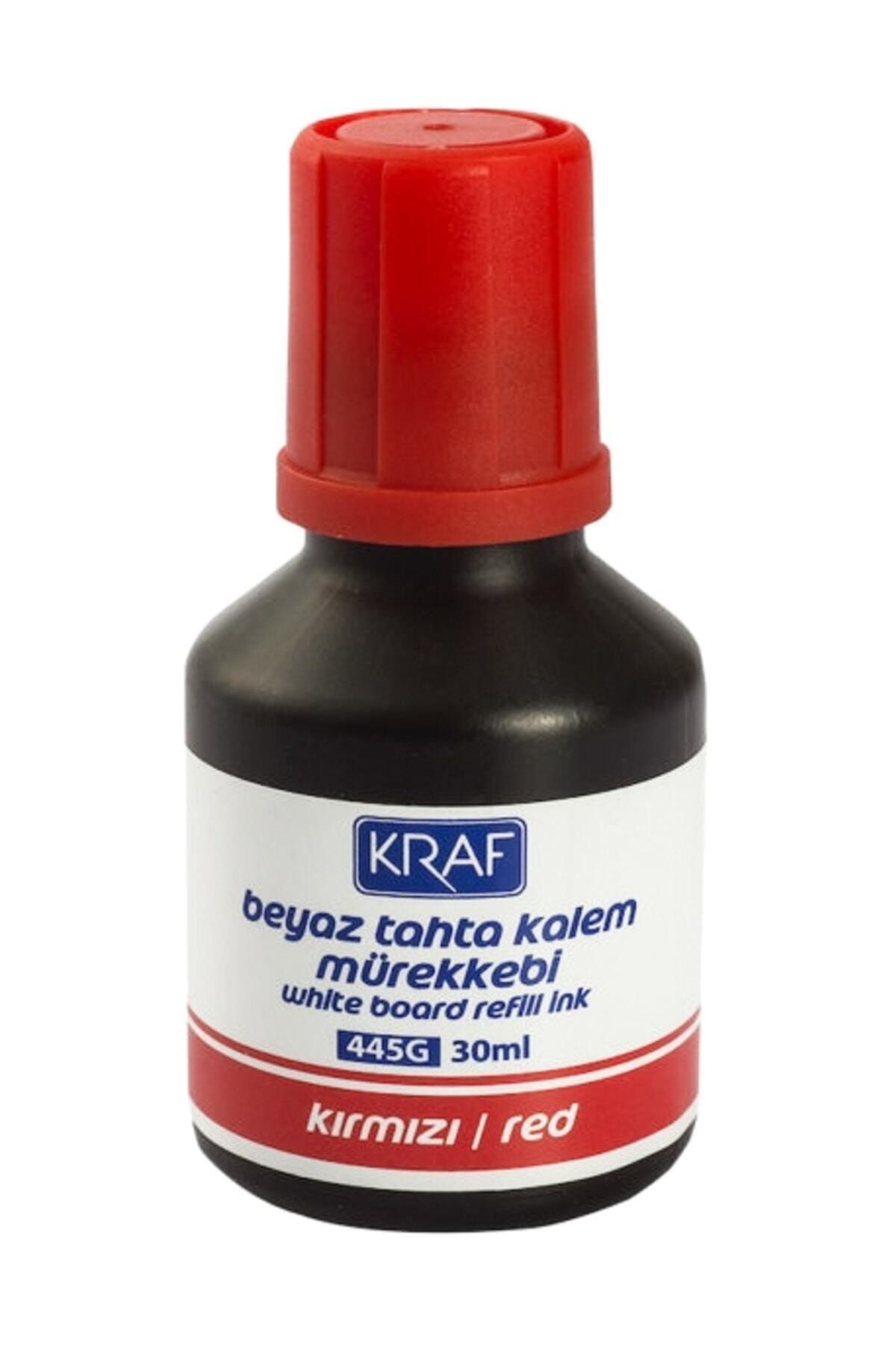 KRAF Beyaz Tahta Kalemi Mürekkebi 30 ml Kırmızı Tx
