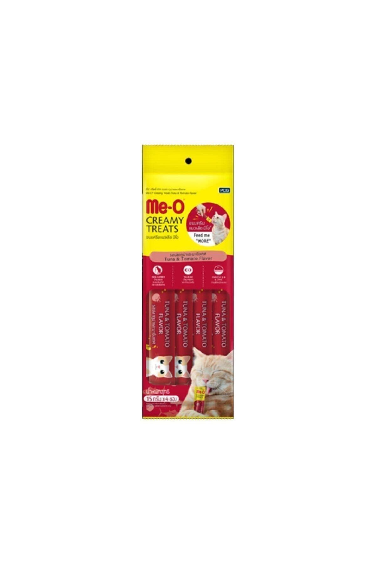 meo Meocreamy Treats Ton Balıklı Ve Domatesli Kedi Ödülü (4X15GR)