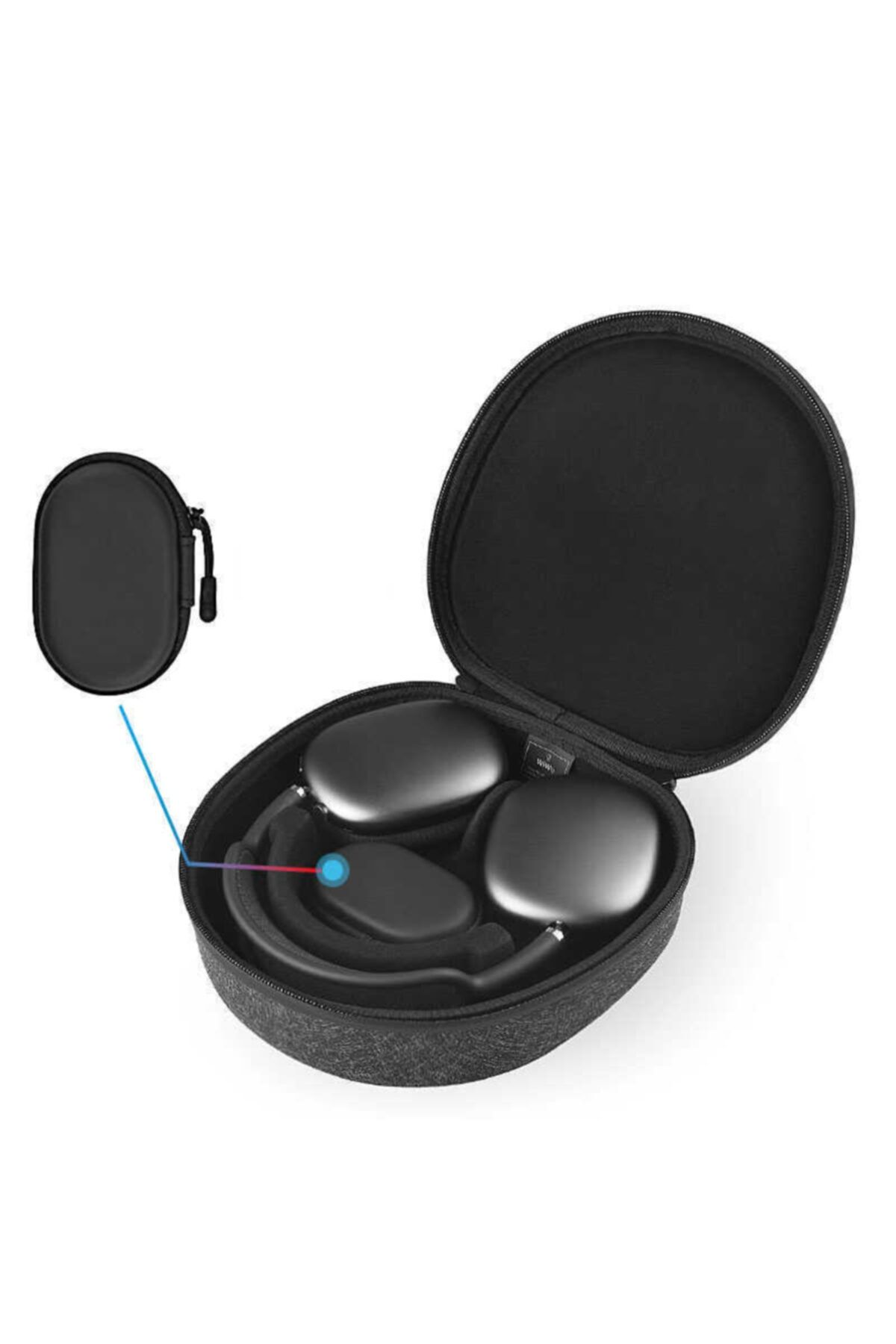 TechnoGuru Airpods Max Uyumlu Wiwu Akıllı Taşıma Kılıfı Ve Düzenleyici