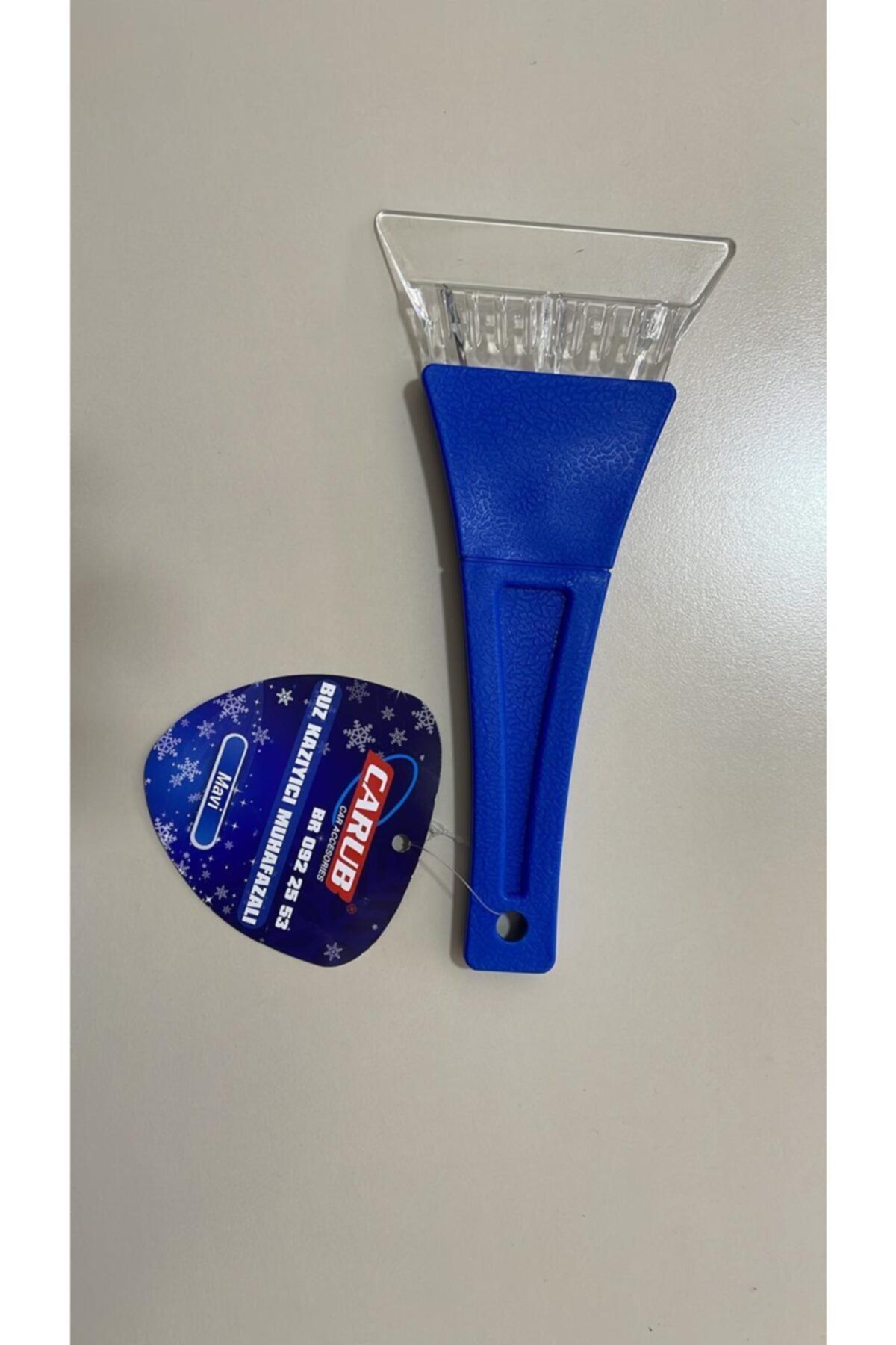 Carub Oto Araç Kar Buz Kazıyıcı Buz Kırıcı Aparat (mavi)