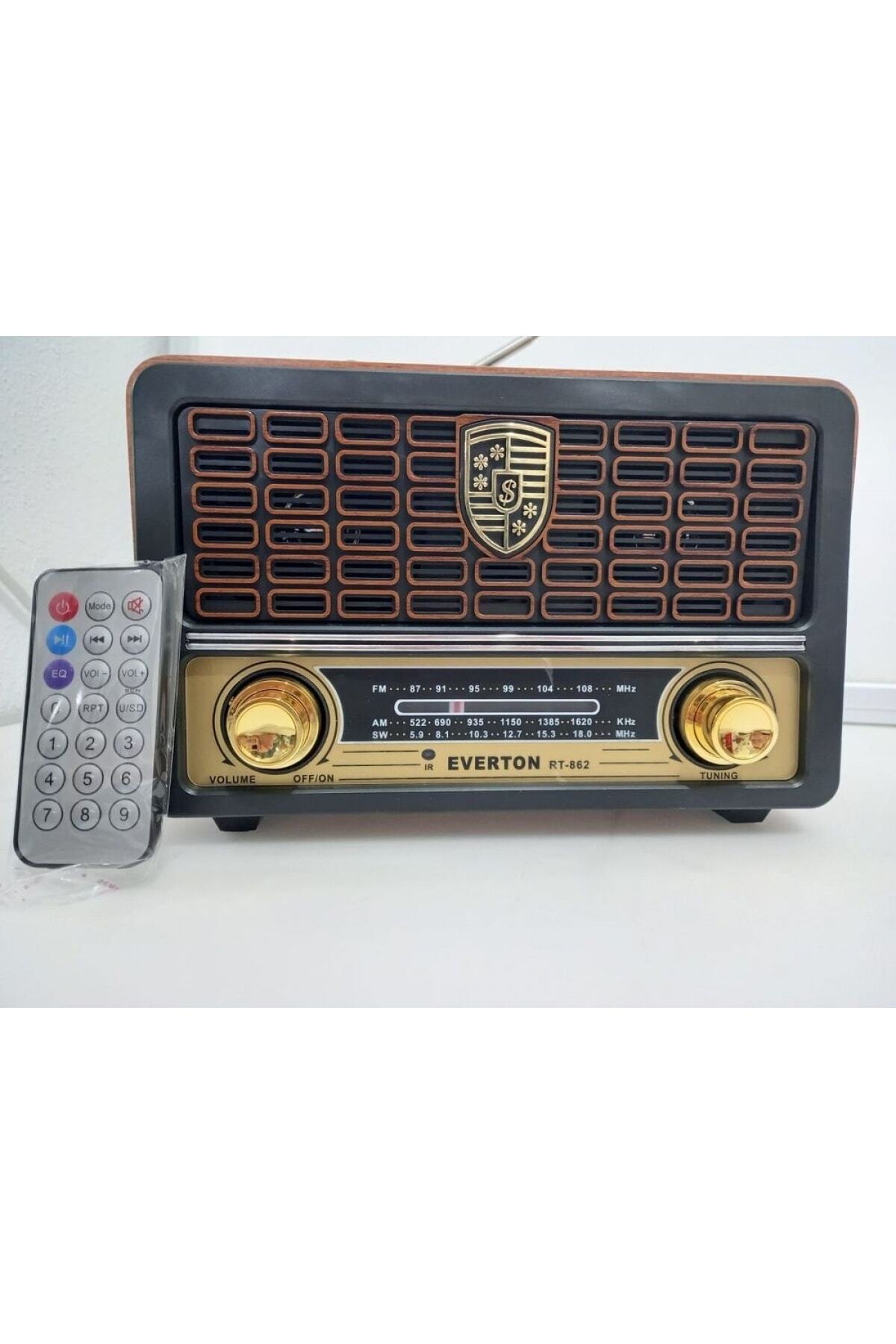 NO.8 HOUSE Everton Rt-862bt Usb/sd/fm/bluetooth Destekli Kumandalı Nostaljik Radyo