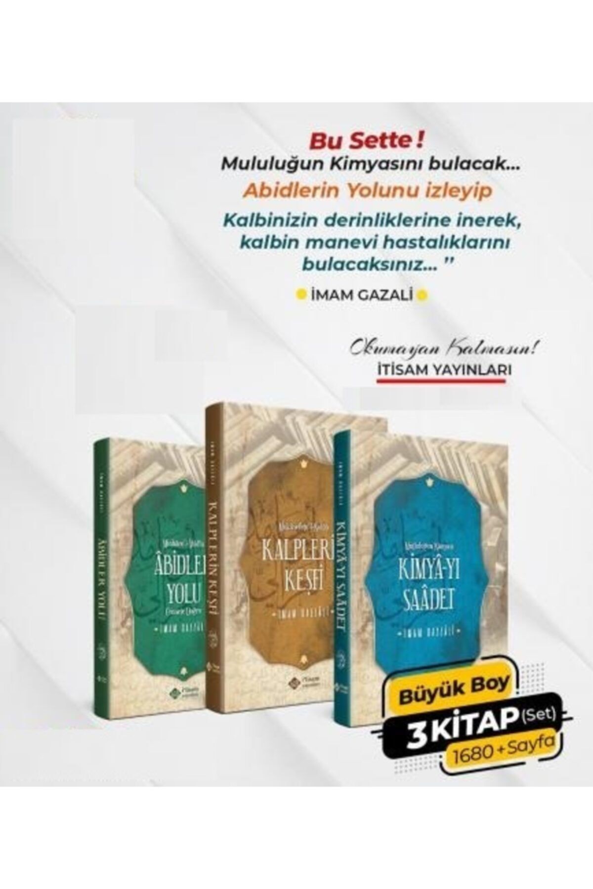 itisam yayınları Imam Gazali Maneviyat Seti//imam Gazali