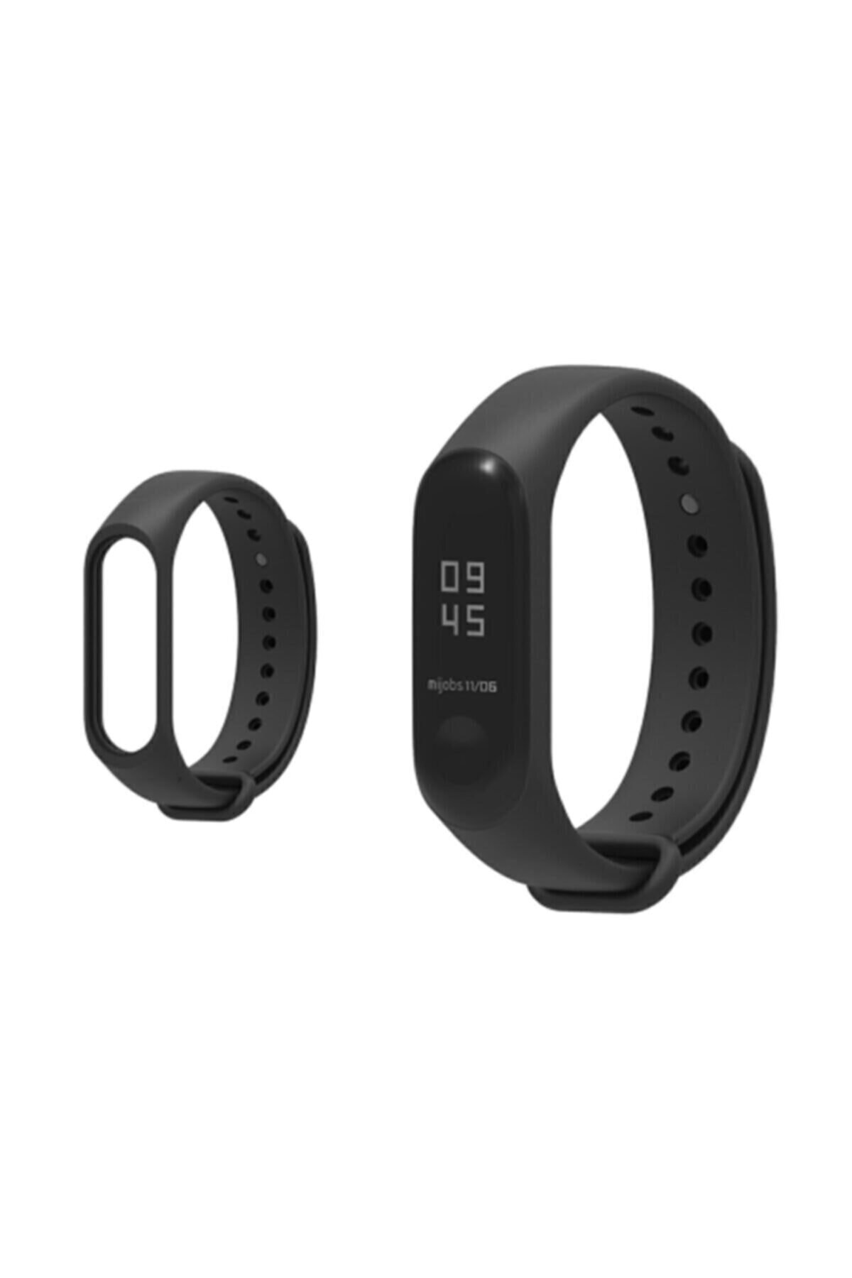 Pars Online Xiaomi Mi Band 4/3 Akıllı Bileklik Kordon Kayış Antialerjik Silikon Siyah