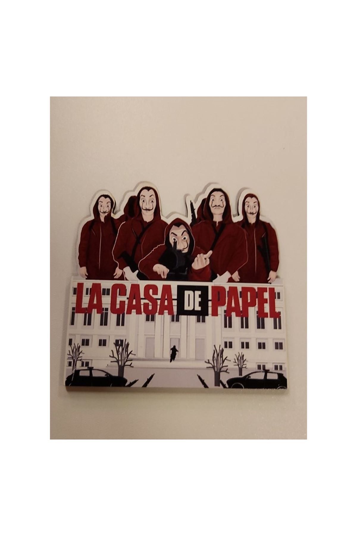 TOZLU RAF La Casa De Papel - Lazer Kesim Bardak Altlığı