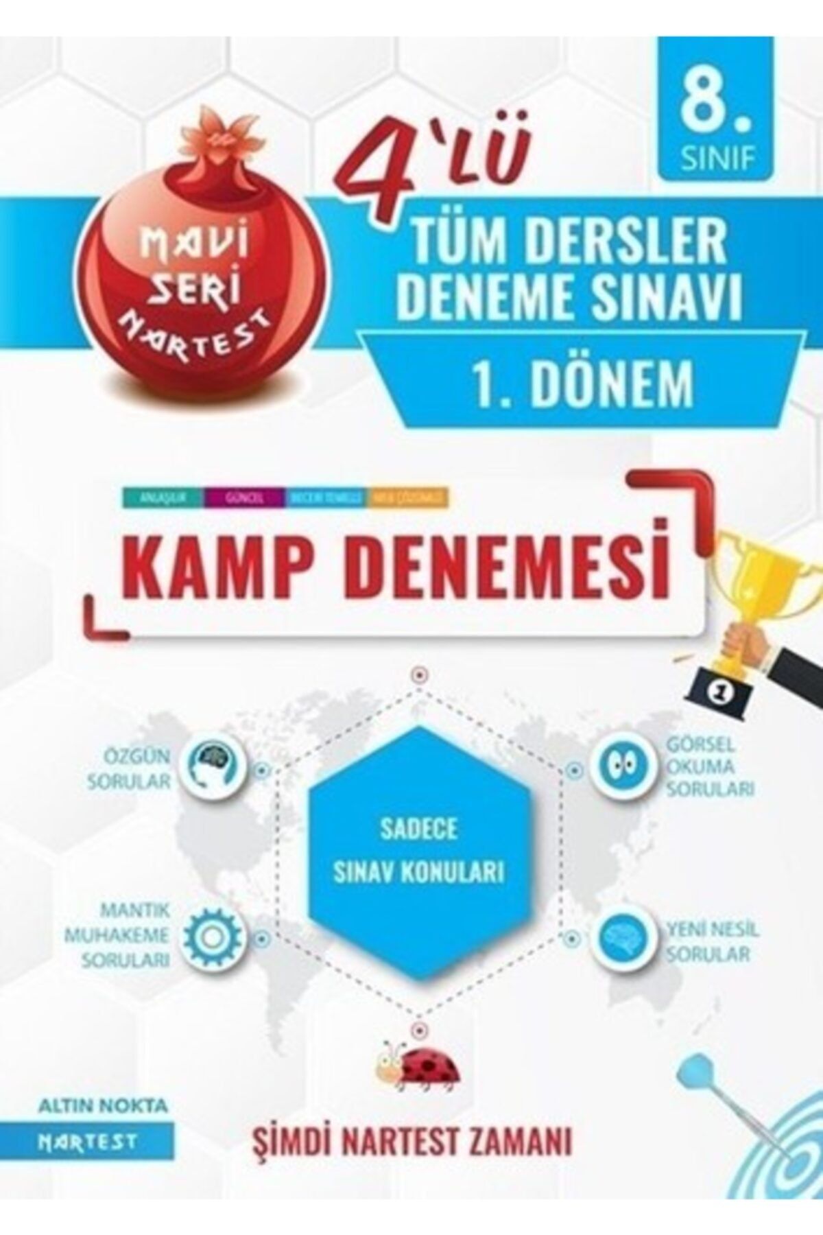 Nartest Yayınları Nartest 8. Sınıf Tüm Dersler 1. Dönem 4'lü Kamp Denemesi