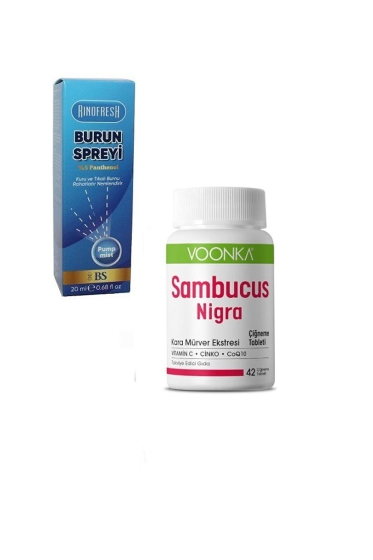 RINOFRESH Panthenol Burun Spreyi 20 Ml+ Sambucus Nigra 42 Çiğneme T.