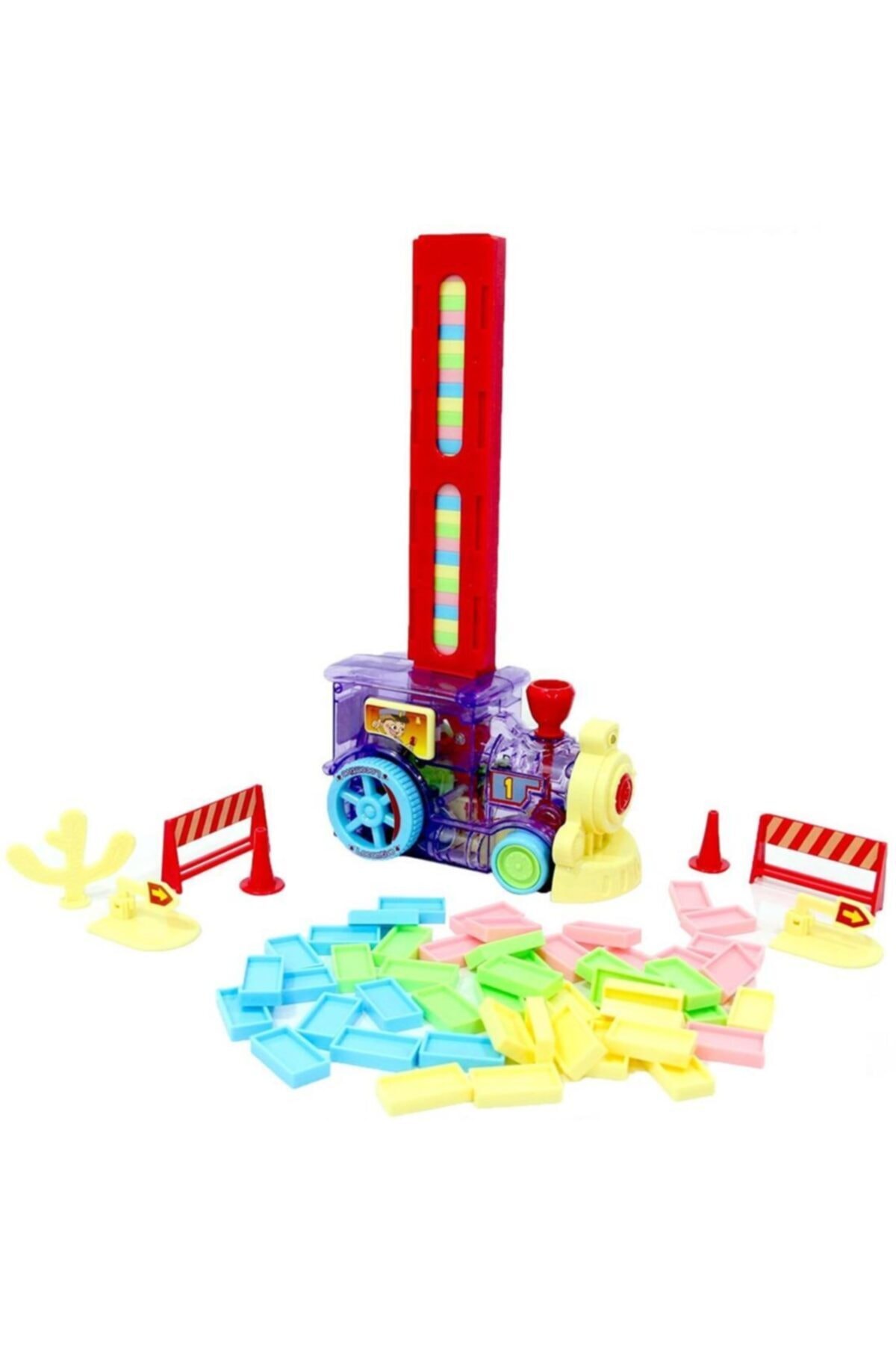 Can Toys Pilli Domino Yerleştiren Tren
