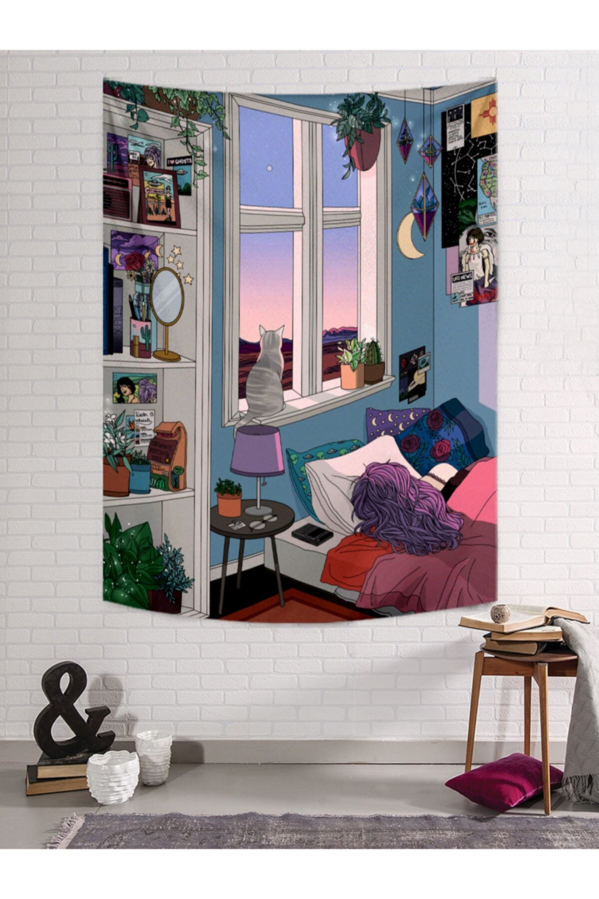 PASAJ HOME Dreaming Girl Duvar Halısı