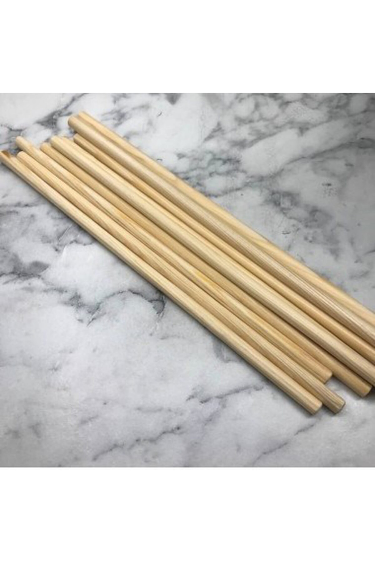 naturalife Yuvarlak Balsa Ahşap Çubuklar 18 Cm 100 Adet 5 Mm
