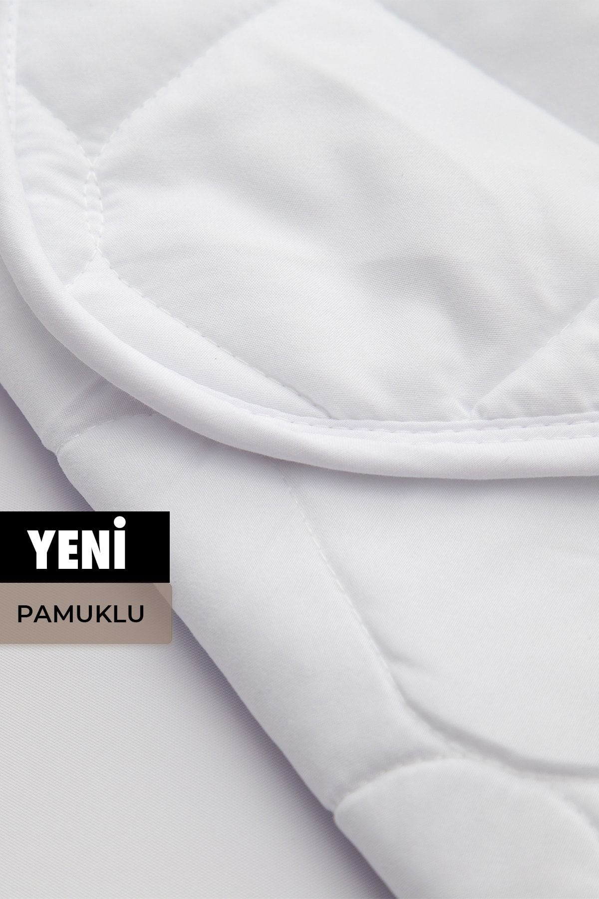 Mislina Quilt Bebek Sıvı Geçirmez Pamuklu Kapitone Microfiber Alez Fit Yatak Koruyucu