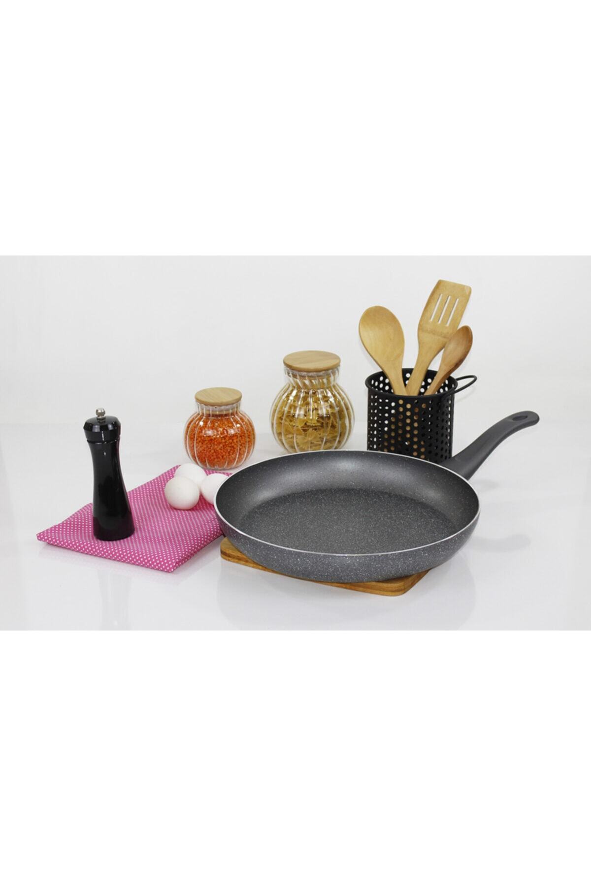 Eminox Tek Kulplu Granit Tava 32 Cm