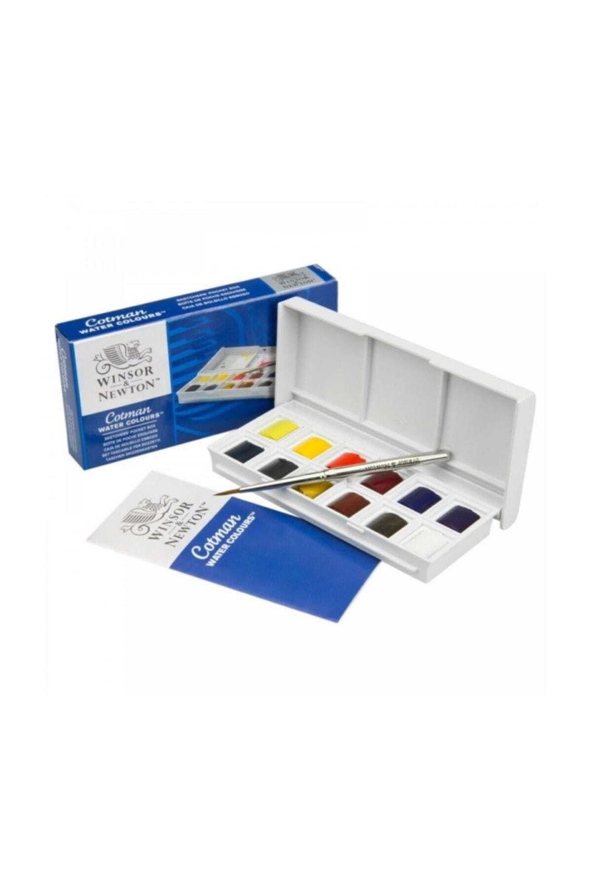 Winsor Newton Cotman 12 Renk Cep Tipi Yarım Boy Tablet Sulu Boy