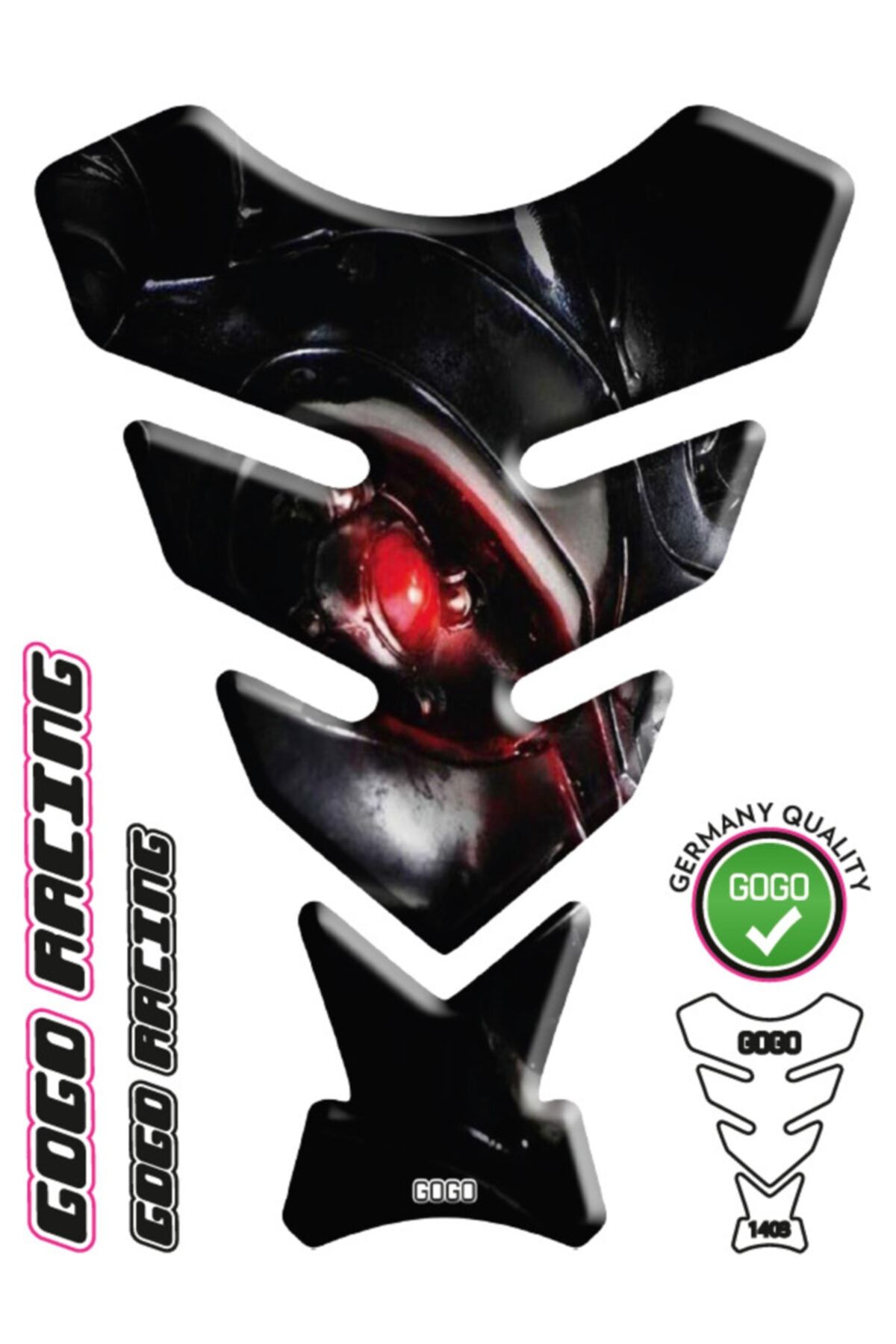 MotoExpressStore Red Eyes Universal Tank Pad
