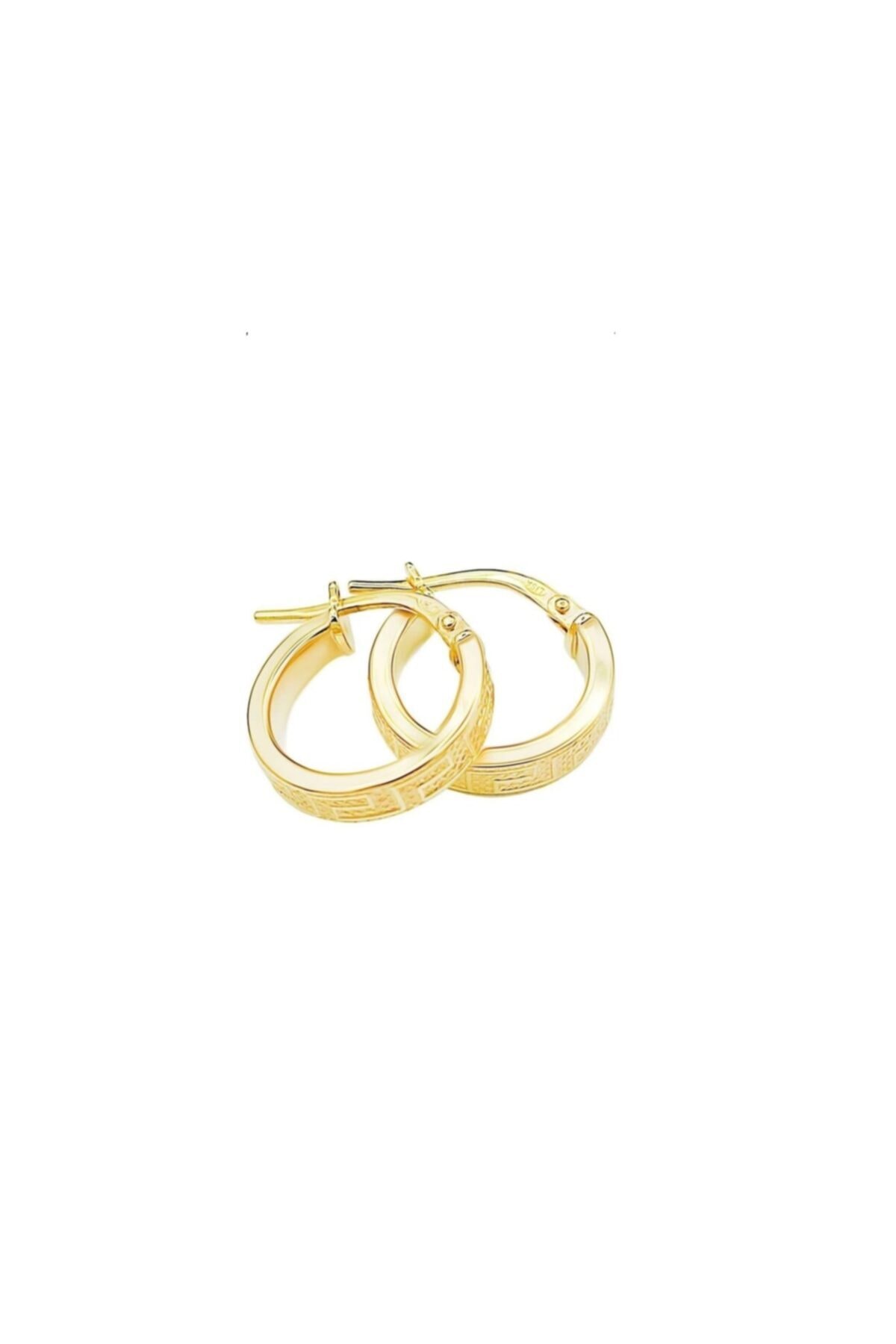 BSR GOLD 14 Ayar Altın Versace Halka Küpe