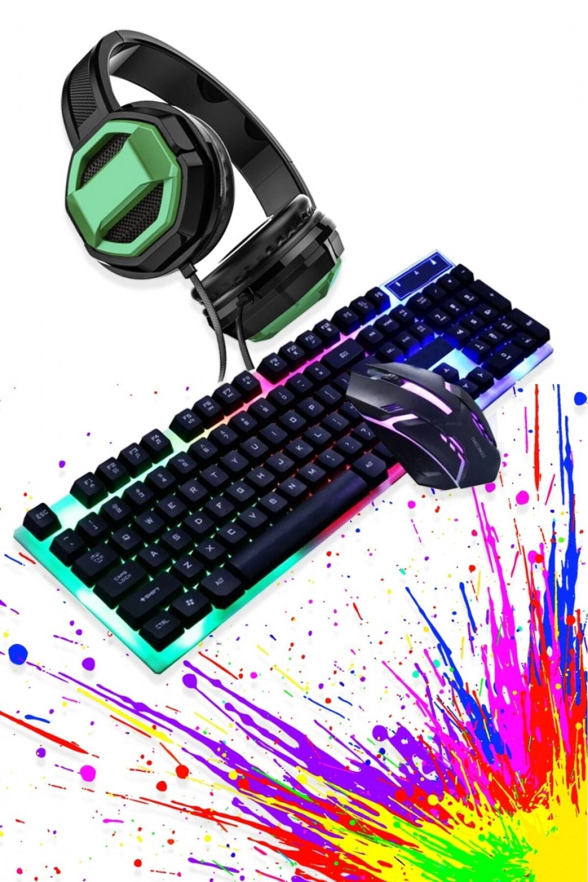 Concord Gaming C56sn101 Led Işıklı Oyuncu Türkçe Q Klavye Mouse Set