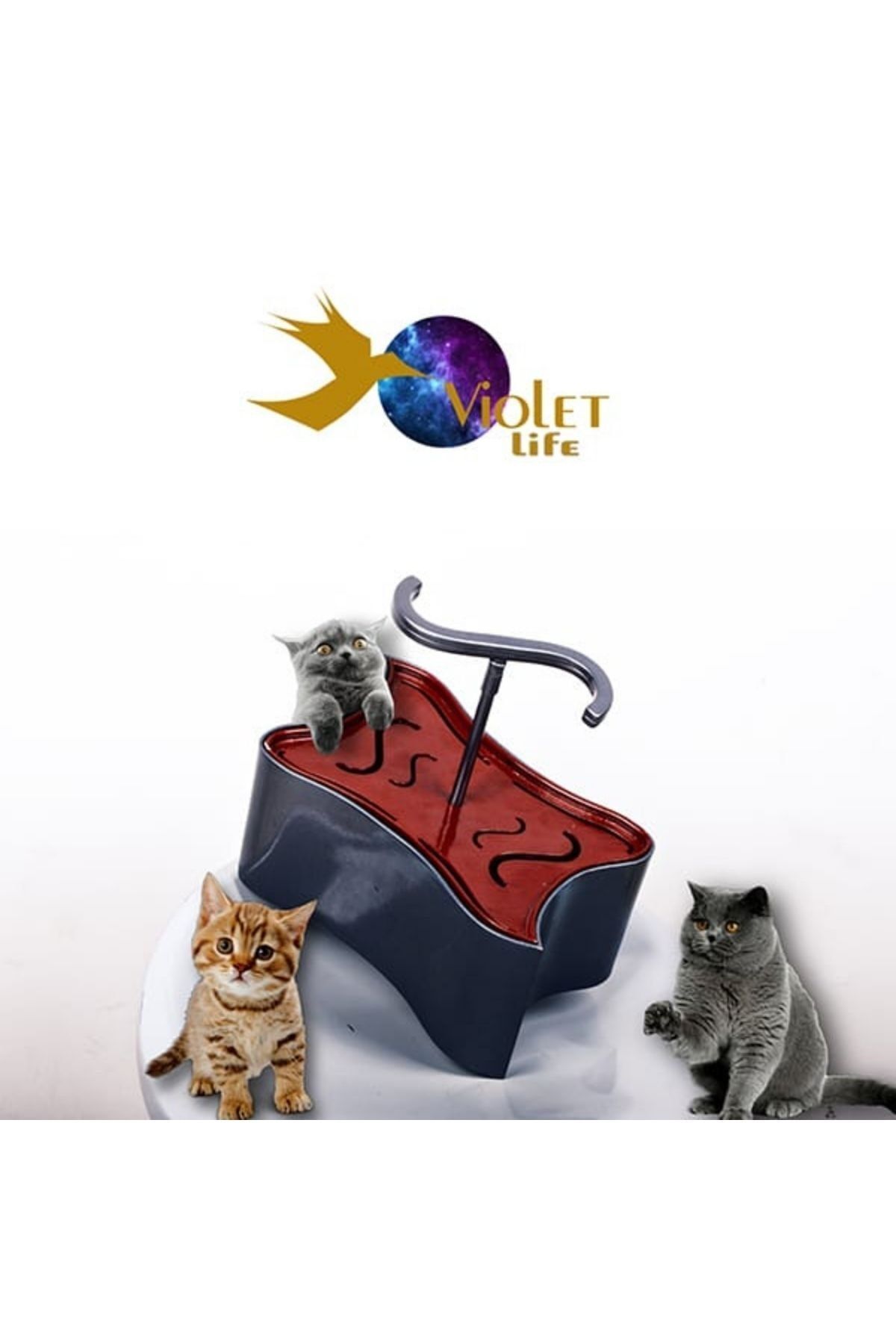 Violet Life Kedi Sebili & Suluğu