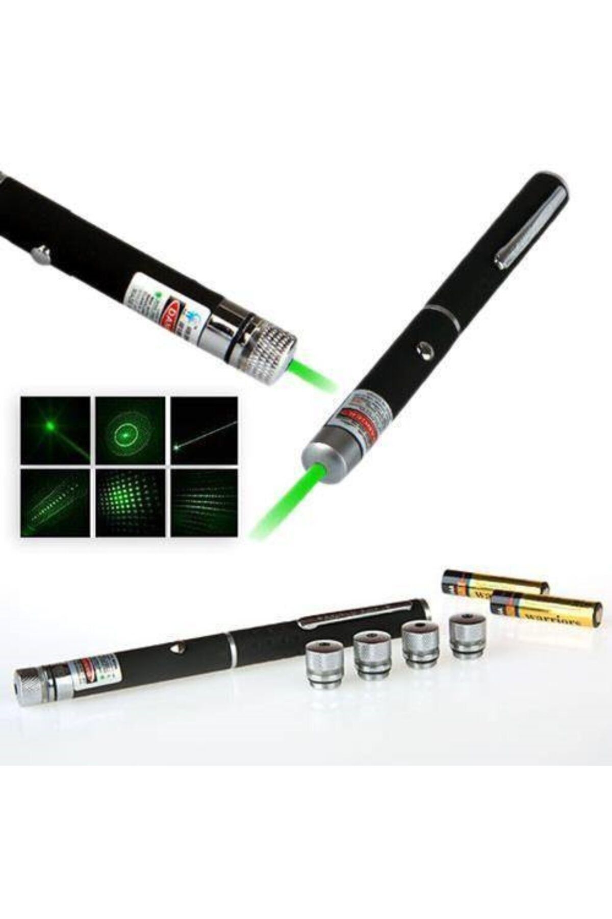 pro ithalat Yeşil Lazer Pointer 5000 Mw 15 Km Etkili (tek Başlık 5 Model)