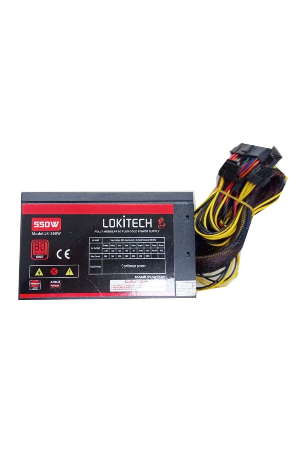 LokiTech 550 W 80 Plus Psu Power Supply Bilgisayar Güç Kaynağı