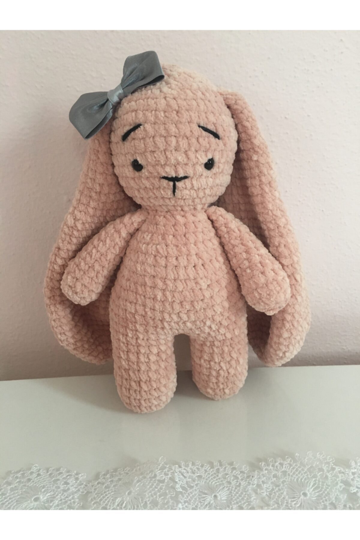 AmigurumiBüşra Amigurumi Kadife Örgü Pofuduk Tavşan