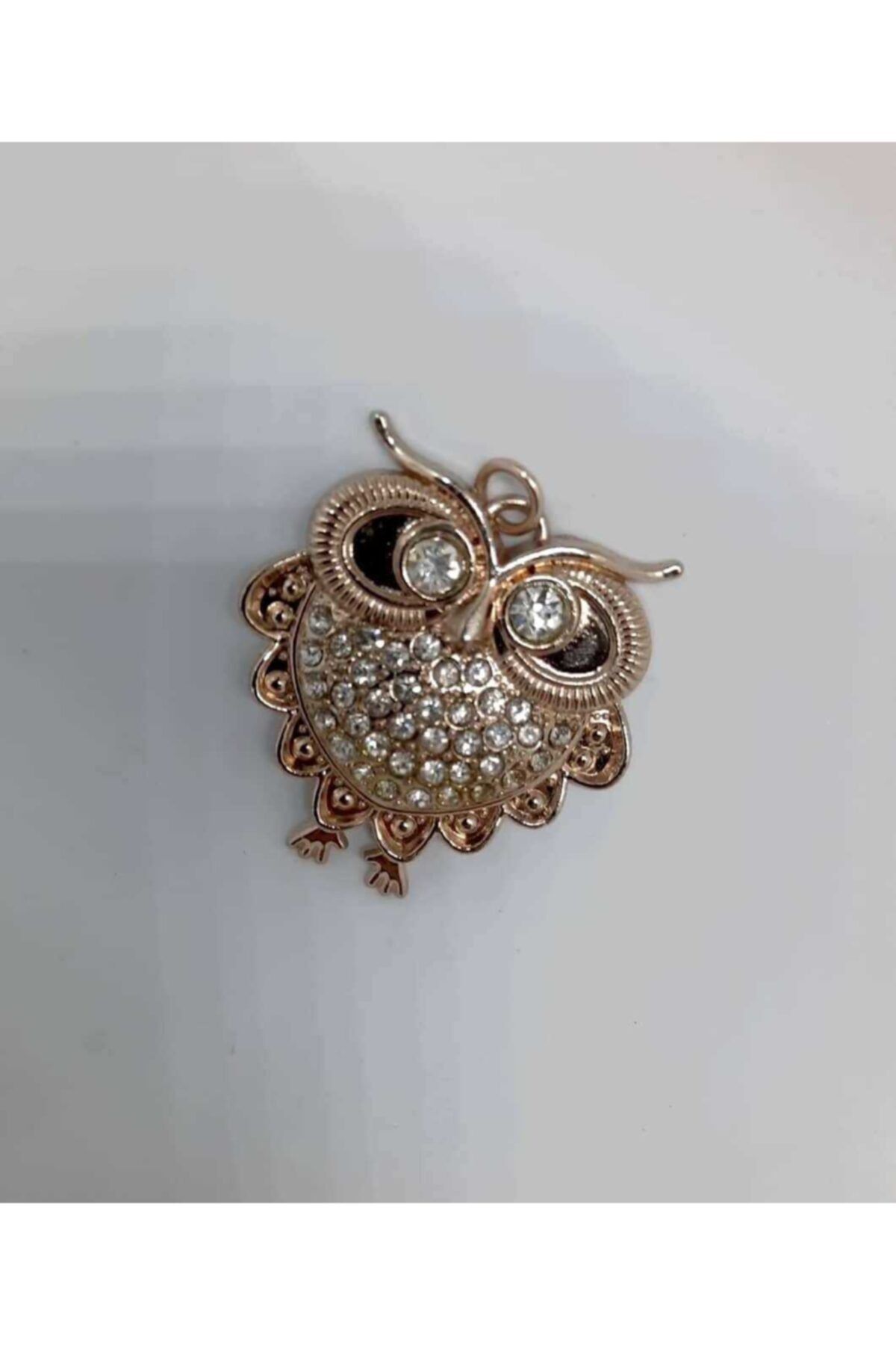 İMREN AKSESUAR Kolye Ucu Baykuş Figürlü Özel Sarı Kaplamalı 4 cm