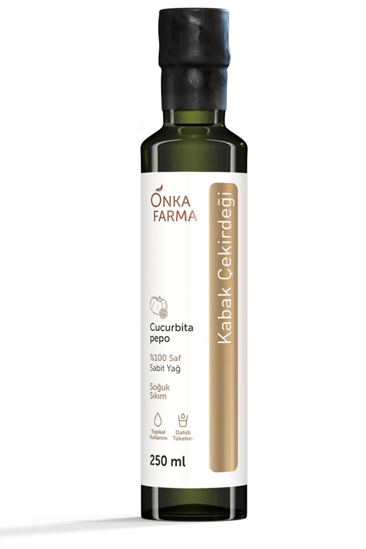 OnkaFarma Onka Farma %100 Saf Kabak Çekirdeği Yağı 250 Ml Soğuk Sıkım
