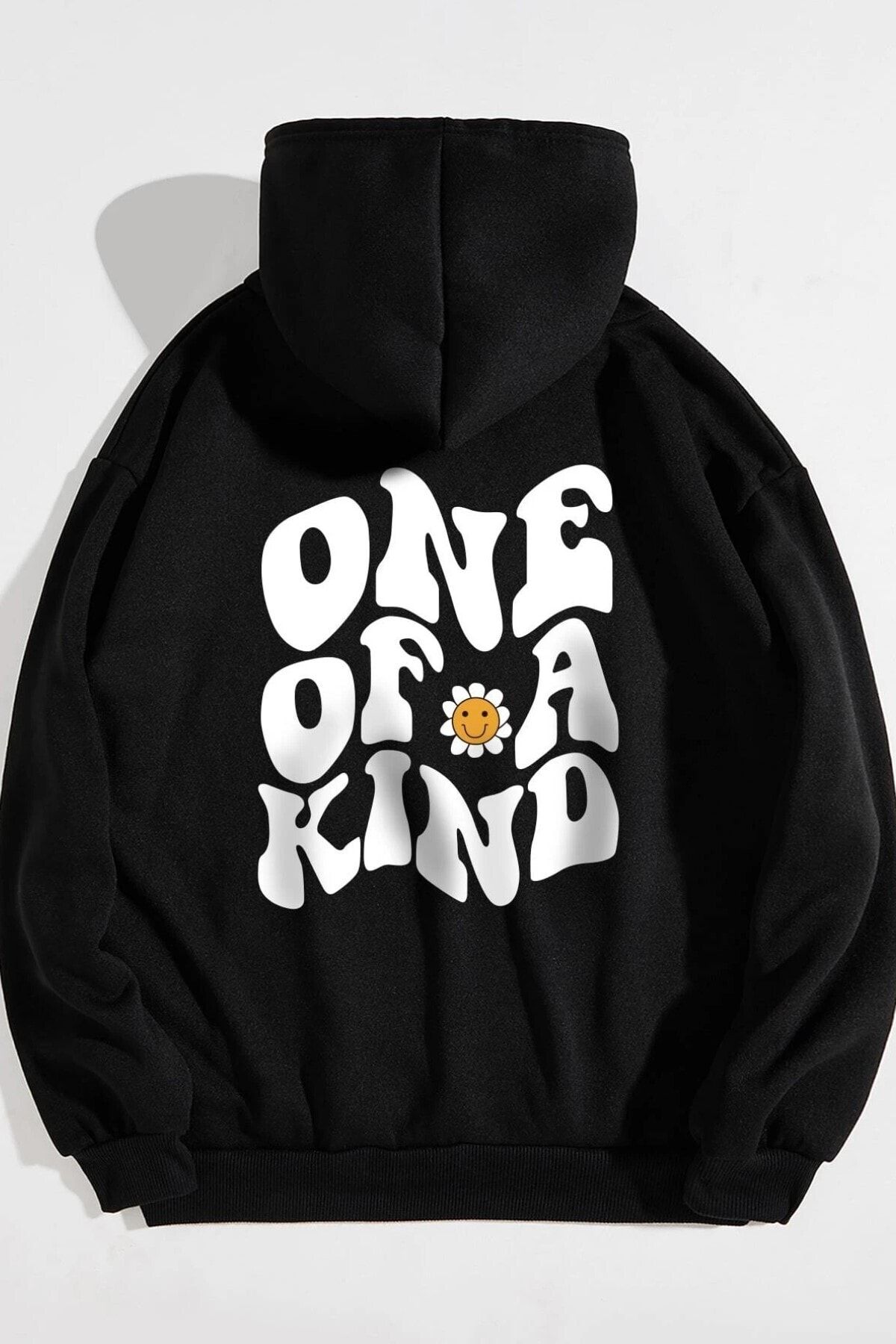 MODAGEN Siyah Oversize Flowers Sweatshirt