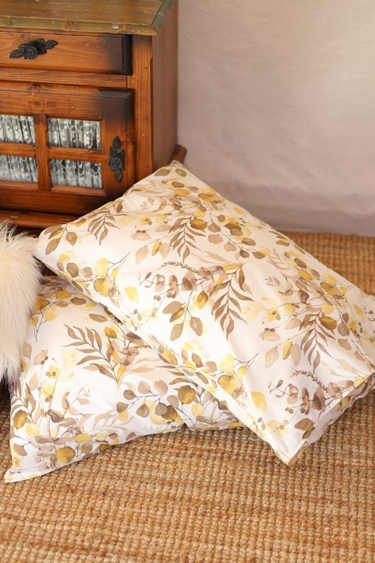 Ceylan Otantik Home Sarı Şakayık Yastık Kılıfı