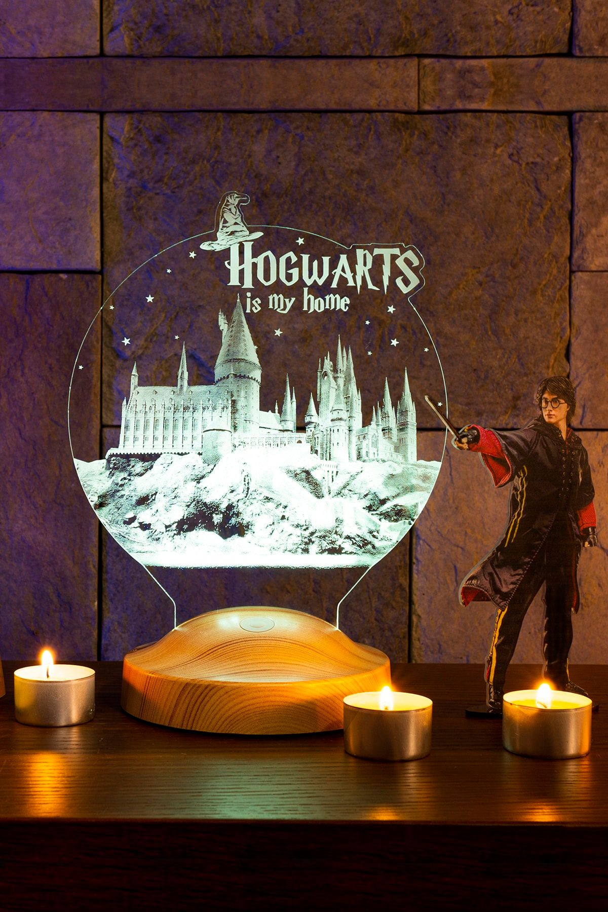 SEVGİLAMBASI Harry Potter Hogwarts Gece Lambası