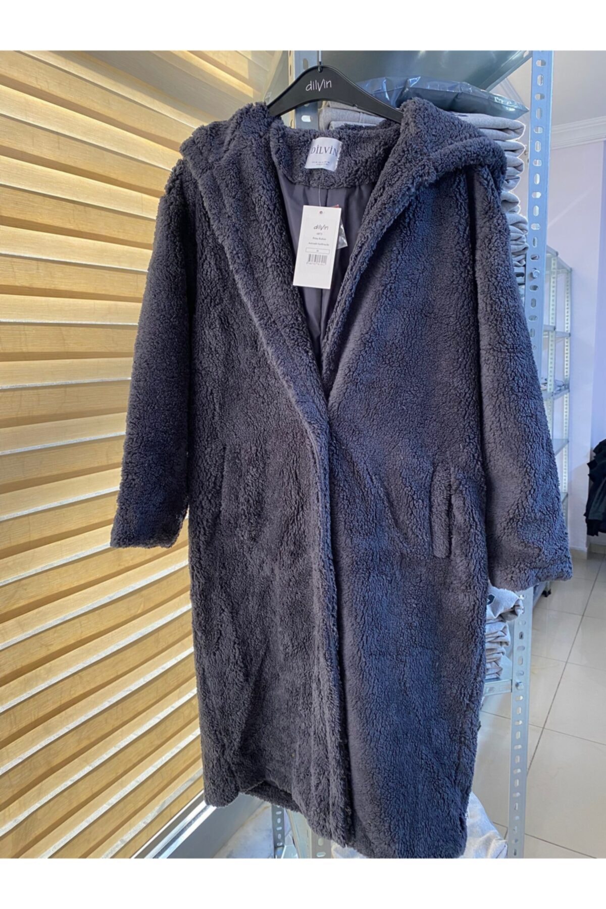 Dilvin 6873 Peluş Kaban-antrasit