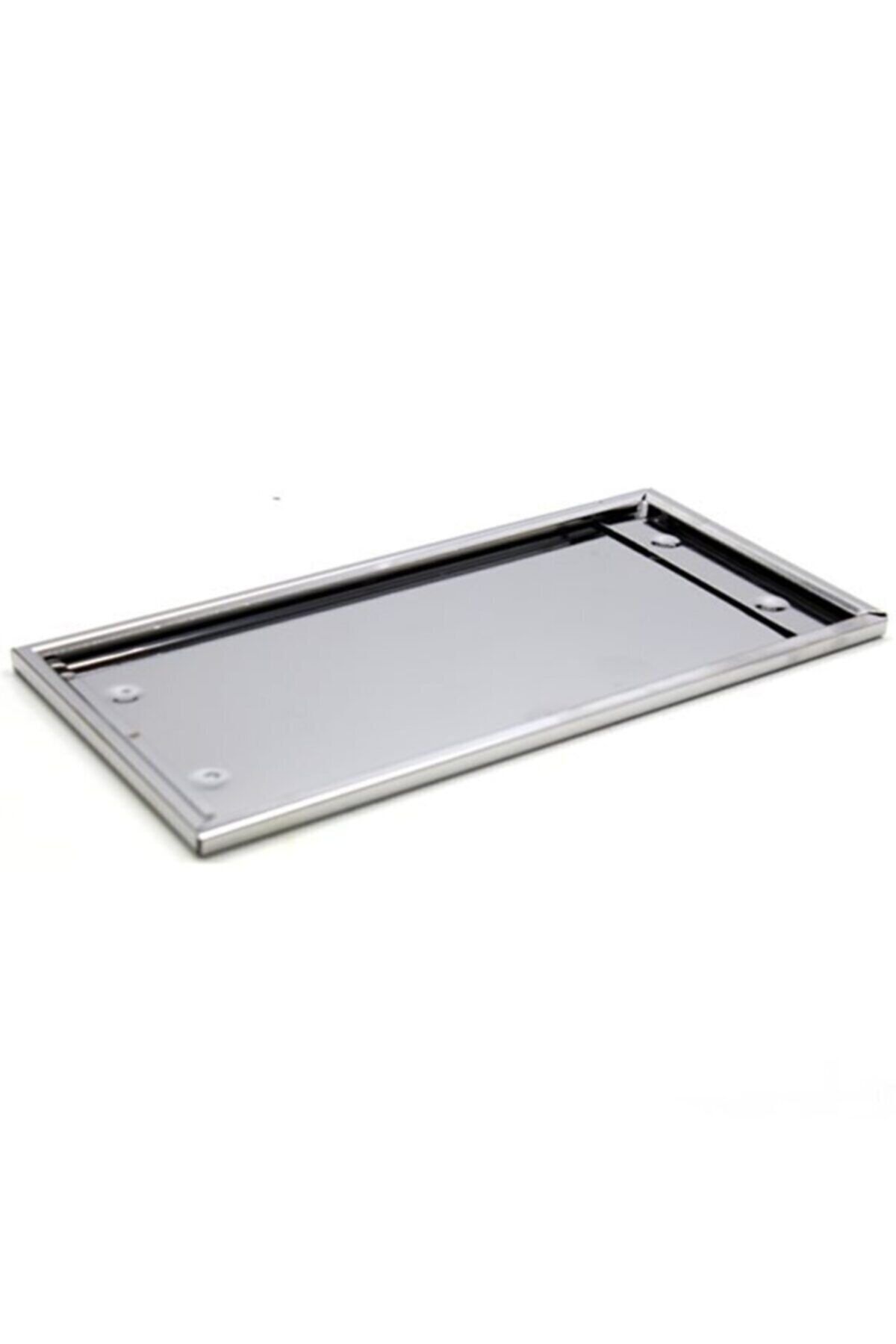 Compax Dikdörtgen Krom Plakalık 30x15 cm