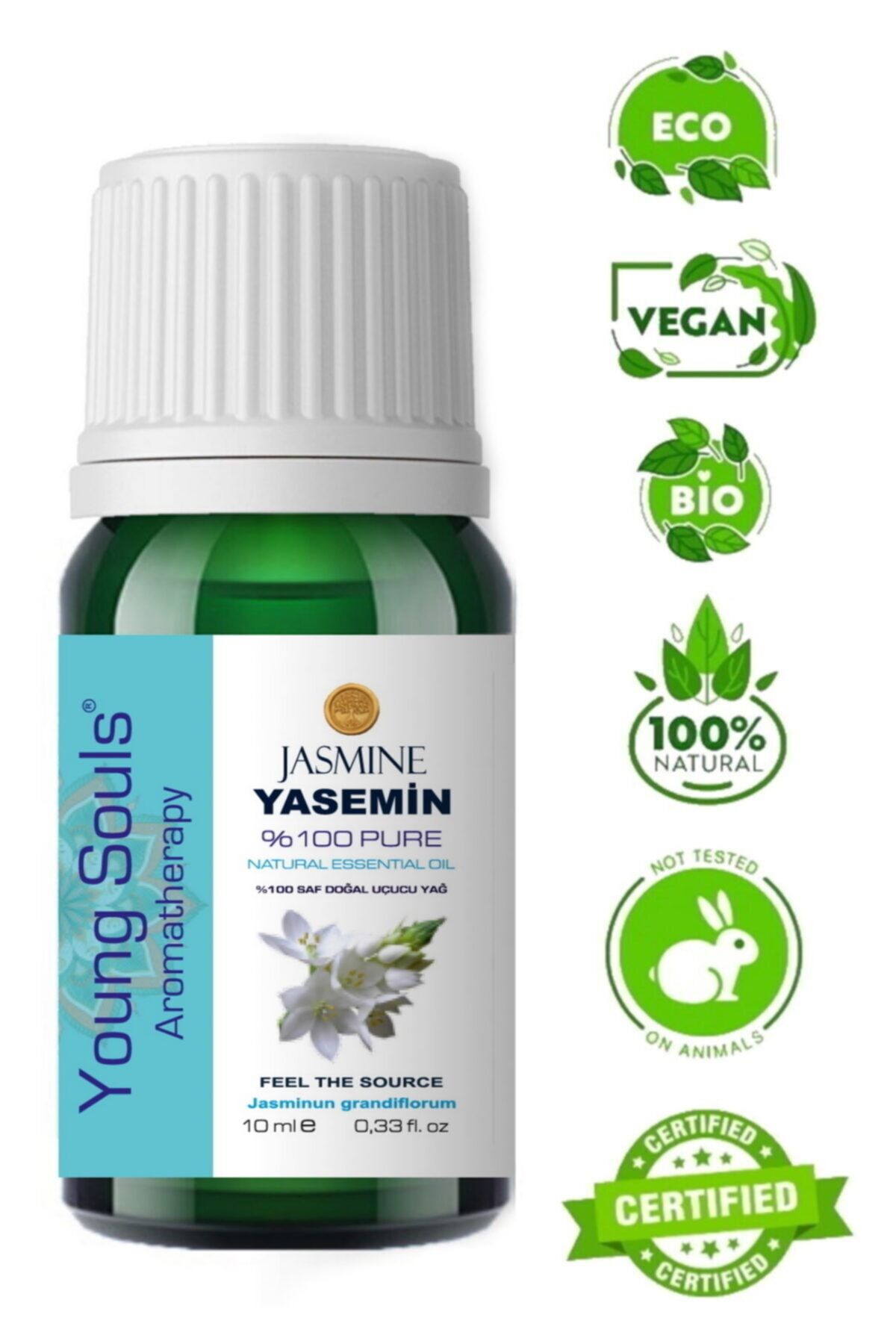 YOUNG SOULS Aromaterapi Yasemin Uçucu Yağ 10 ml