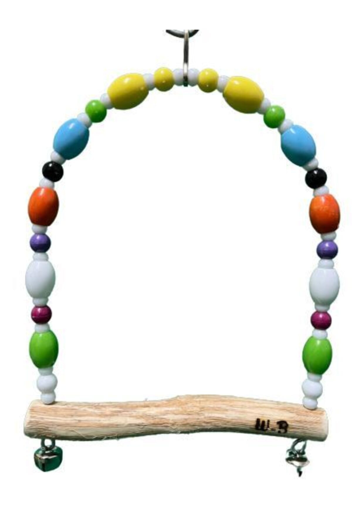 Wooden Bird Sultan Papağan Boncuklu Salıncak