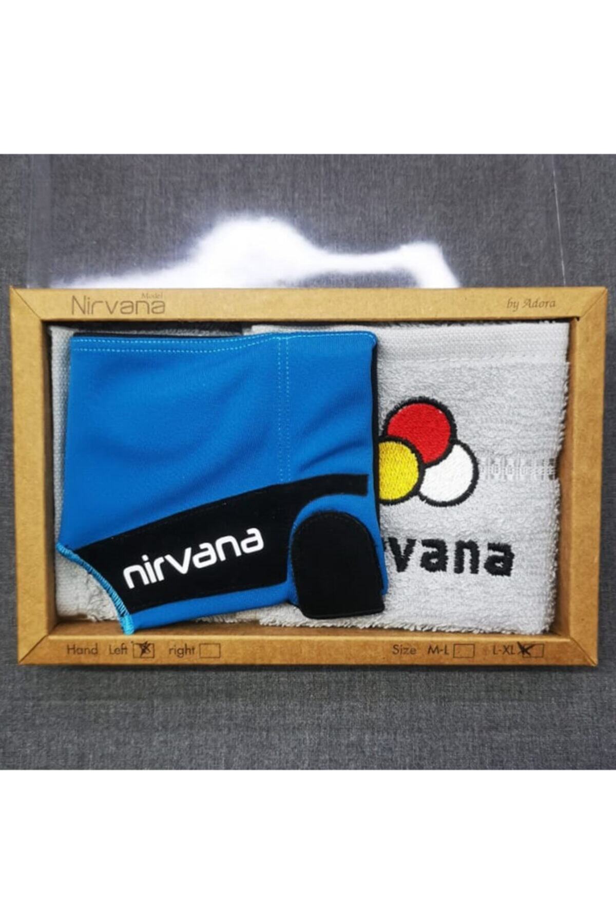ELİT BİLARDO Özel Kumaş Nirvana Bilardo Eldiveni Havlu Hediyeli Lacivert Siyah Sol El