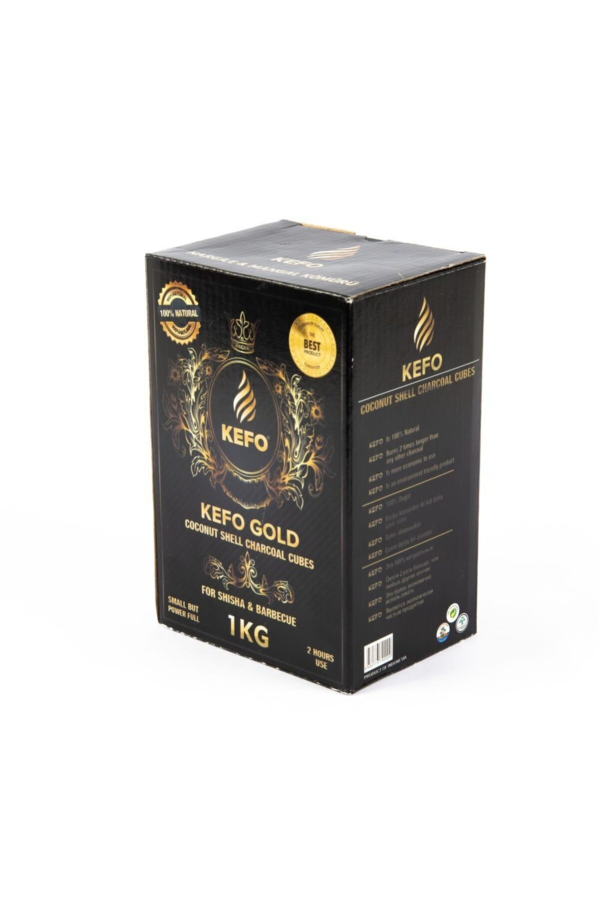 KEFO GOLD Nargile Kömürü Siyah